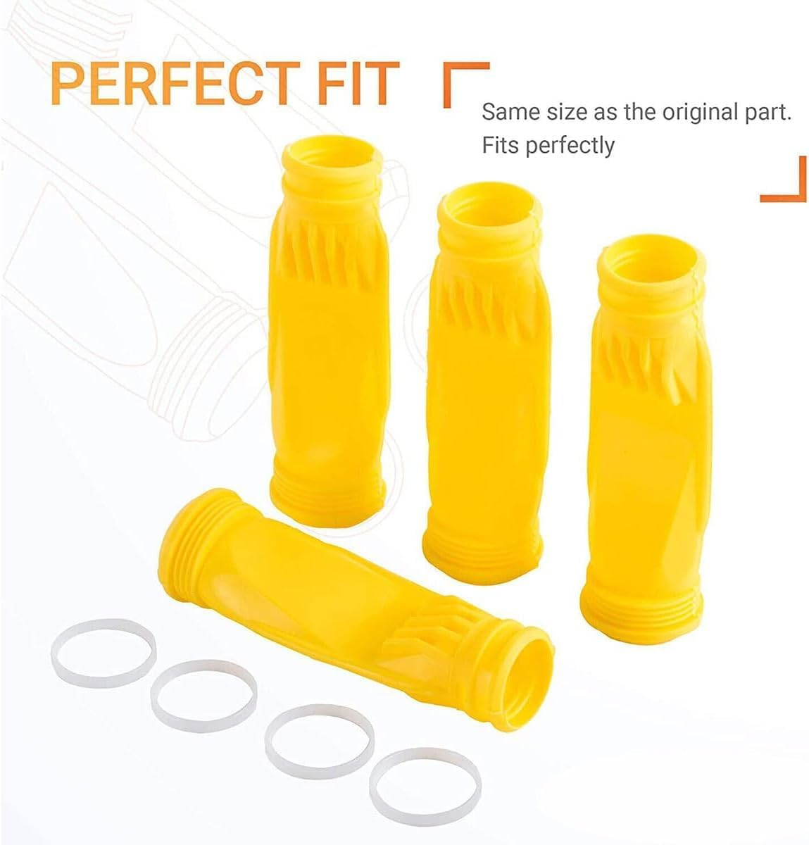 4 Pieces Pool Cleaner Replacements Including W70329 Pool Cleaner Finned Seal W69698 Pool Cleaner Diaphragm and W70327 Foot Pad Compatible with G2, G3, G4 Replace W69721 W72855 image number 4