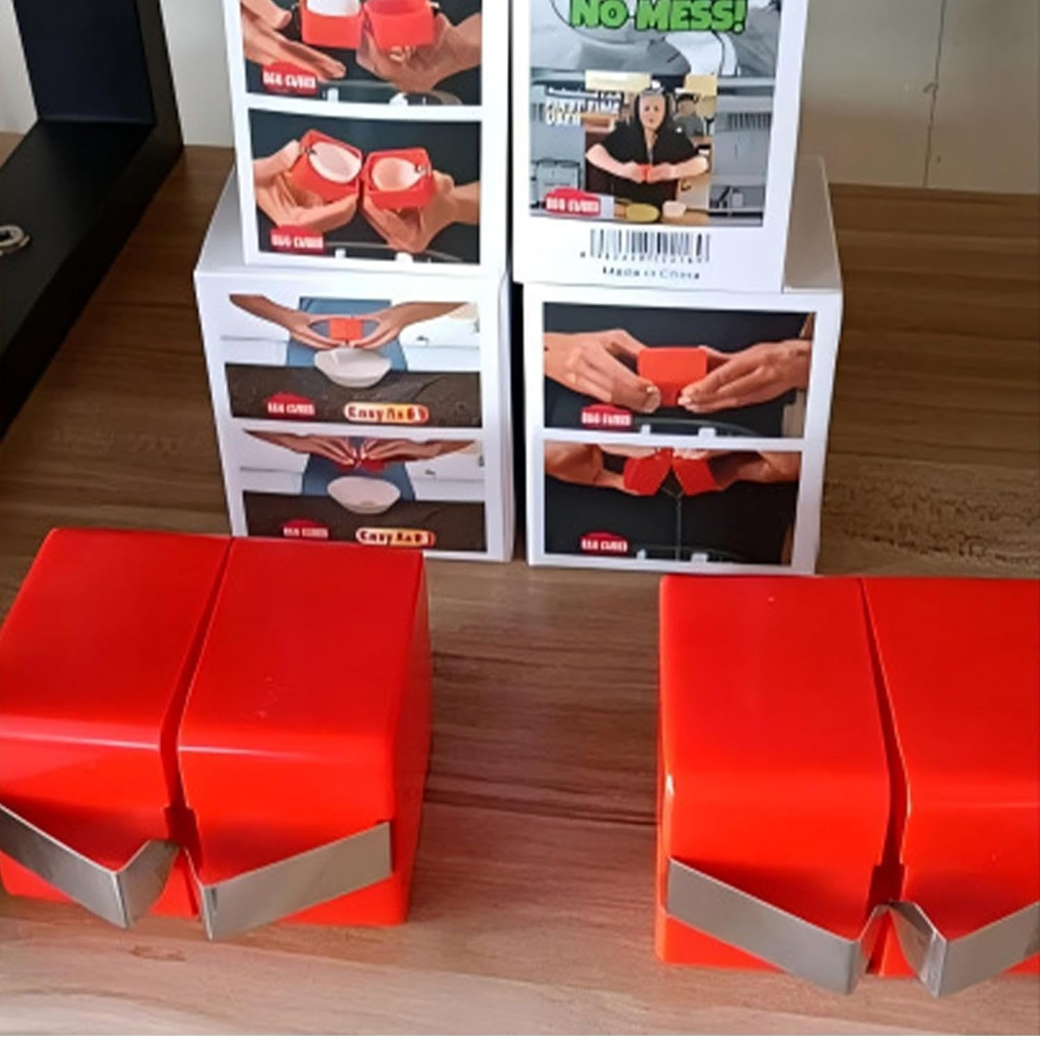 Boiled Egg Peeler - Automatic Egg Cracker, Manual Egg Shell Splitter | Durable Egg Cracking Tool, Egg Shell Cutter, Eggshell Removal, Esential Kitchen Tool for Baking and Cooking Boiled Eggs image number 3