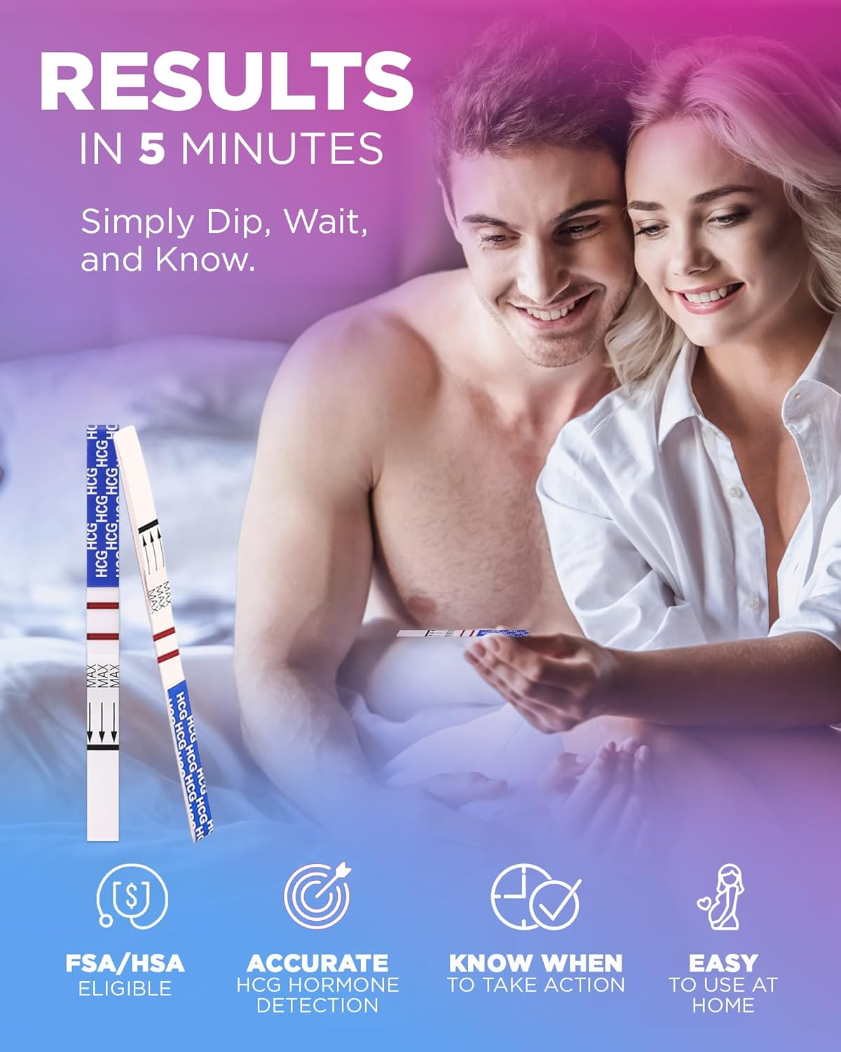 Pelvana Pregnancy Test Strip Value Pack 20 HCG Pregnancy Test Strips image number 6