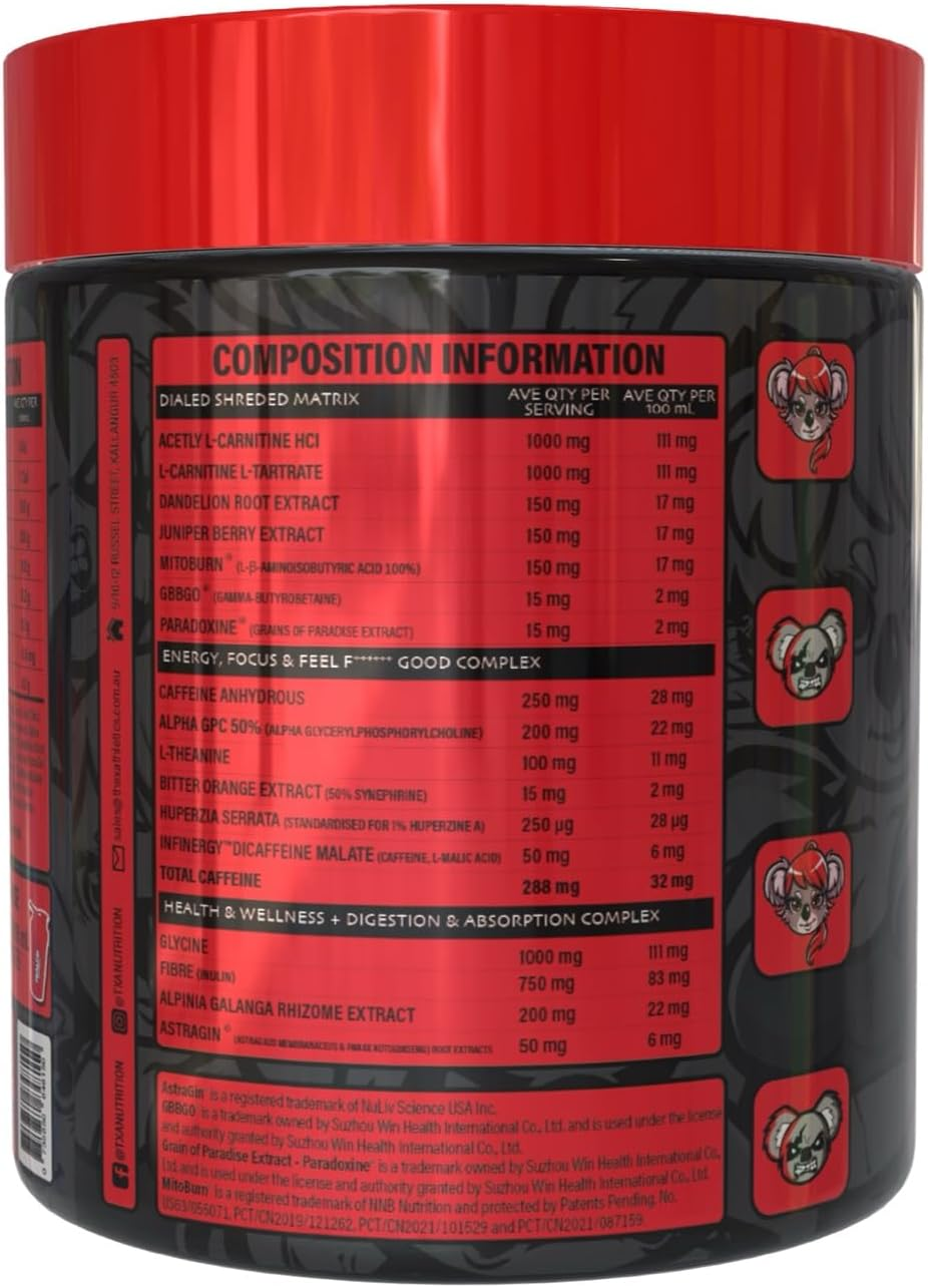 The X Athletics Dialed Shred, Creaming Soda Raspberry, 40 Serves image number 5