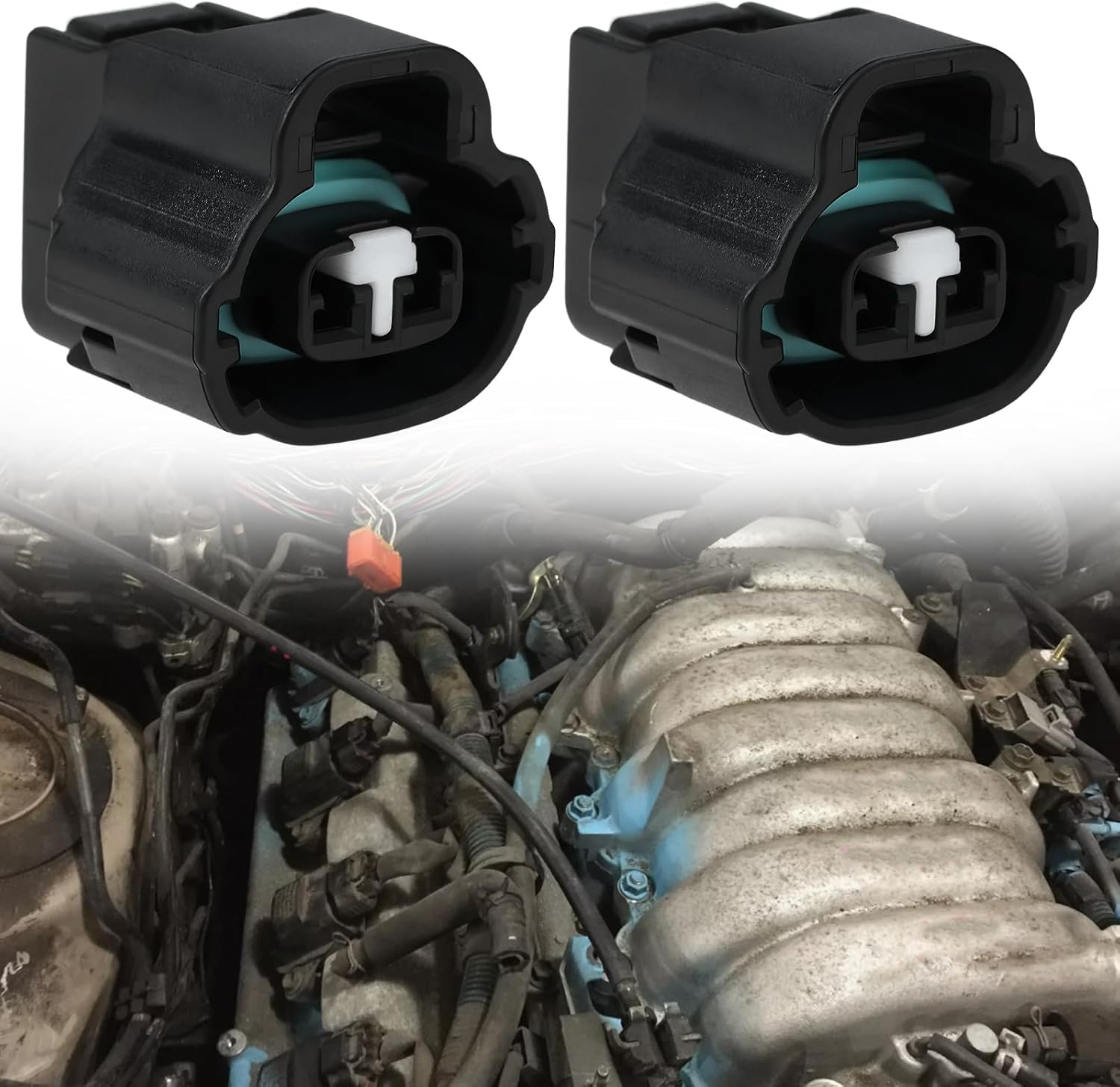 Ecsing Solenoid Connector Plug 90980-11162 Compatible with Toyota 1UZ-FE 2UZ-FE 3UZ-FE Engines image number 2