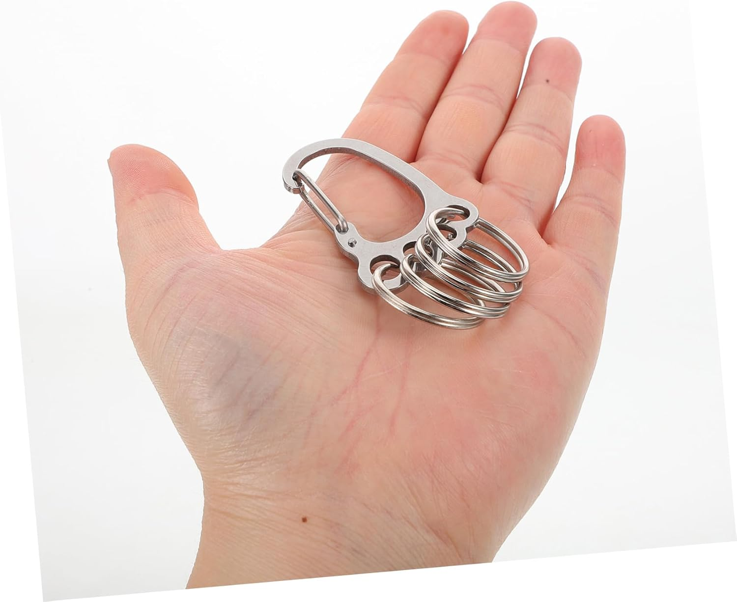 WOFASHPURET 2Pcs Multi-Ring Keychain Organizer Clip for Car Keys Keyring for Belt Pockets Backpacks image number 3