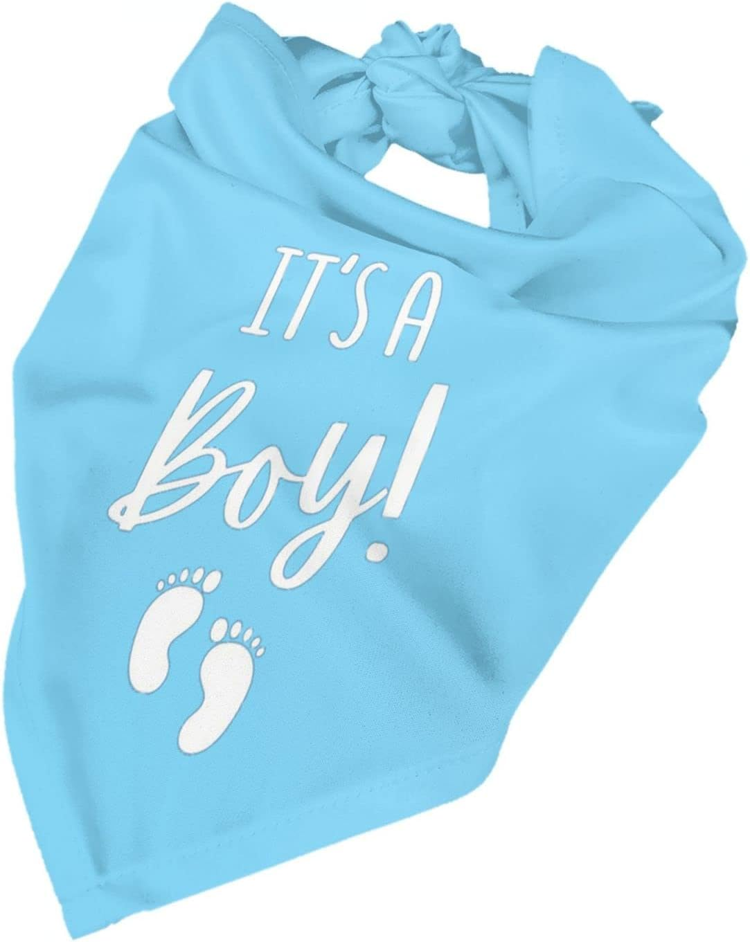 Vercosee It'S a Boy It'S a Girl Gender Reveal/Baby Announcement Dog Bandana,Engagement Bandana,Pet Dog Triangle Scarf Reversible,Baby Shower Photography Props1Pack (Blue) - Grass Green image number 6