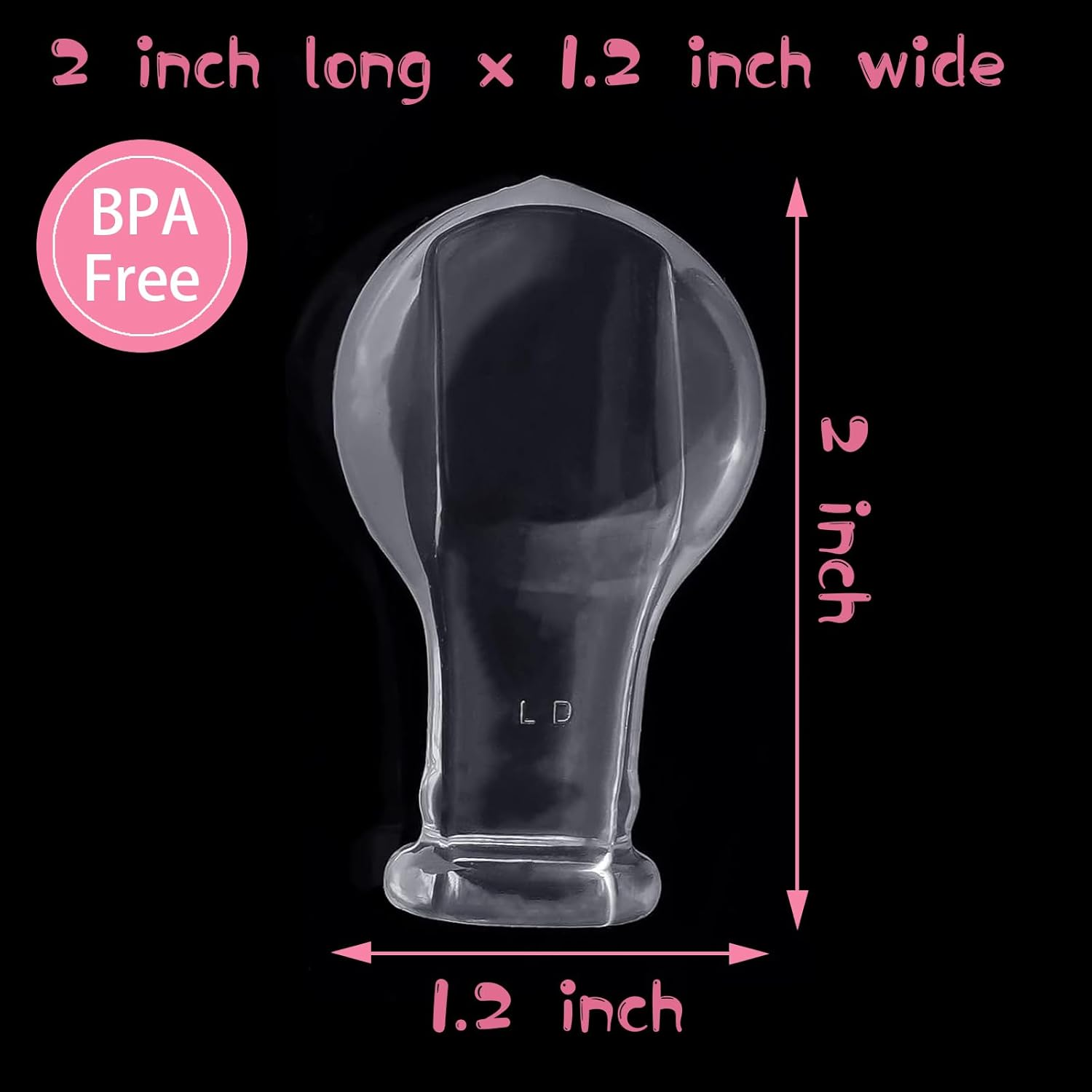 Adult Sized Pacifier Nipples: Replacement Silicone Big Teat - Value Pack with Case 6 Pack Large Size 6