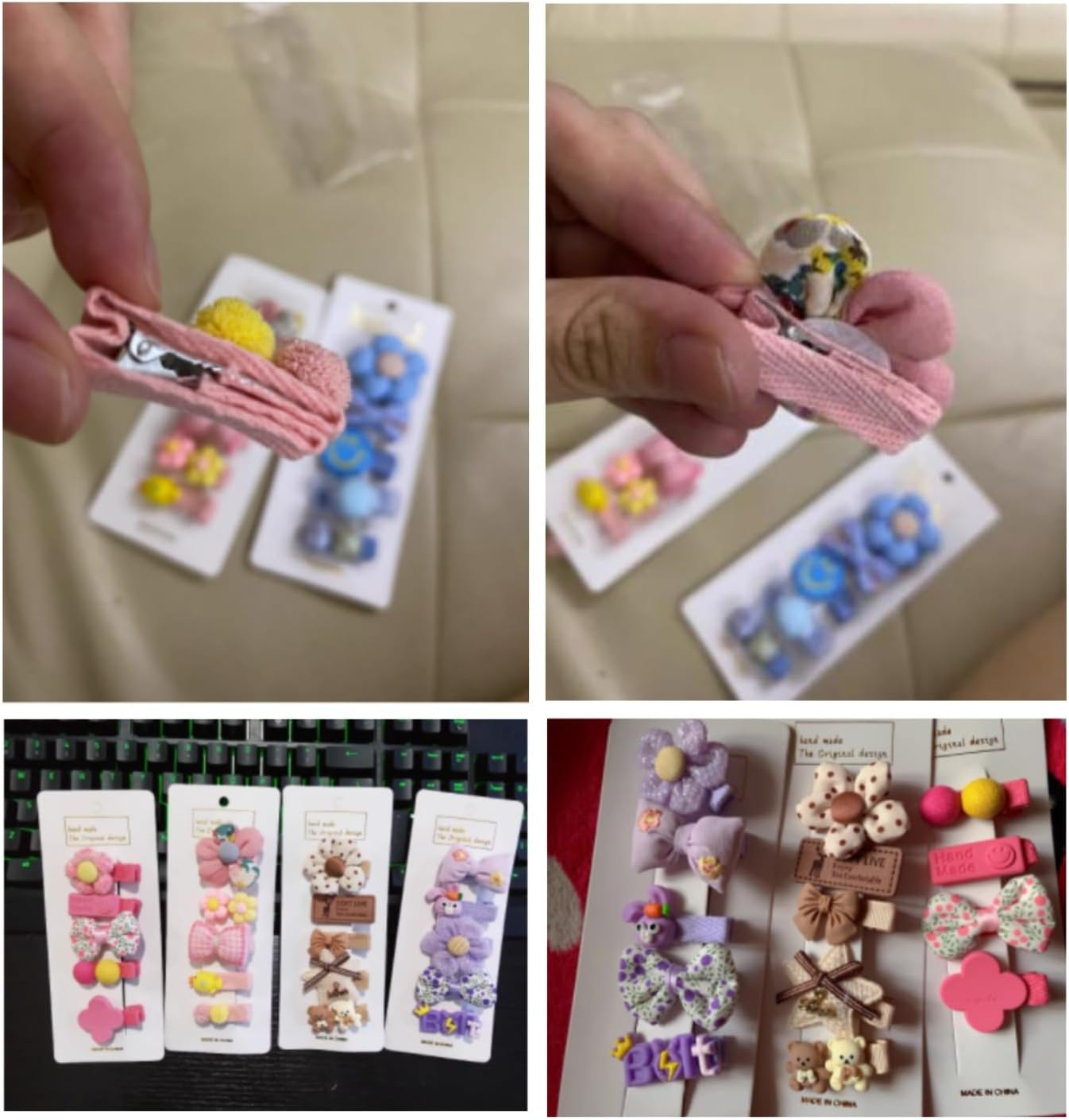 Taicols Baby Girls Hair Clips, 20 Pcs Toddler Hair Barretes, Baby Hair Clips for Girls, Adorable Fun Hair Accessories Flower Pattern Hairpin Snap Bow Girls Baby Pin Hair Baby Toddler Hair Clips (1) - 2 image number 3