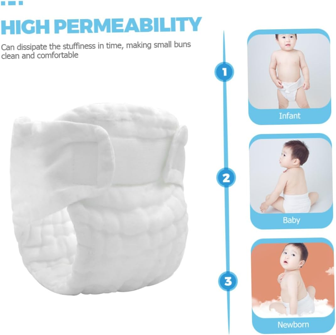 Diaper Washable Baby Newborn 5 Pack Soft Cloth Diapers for Nighttime image number 4