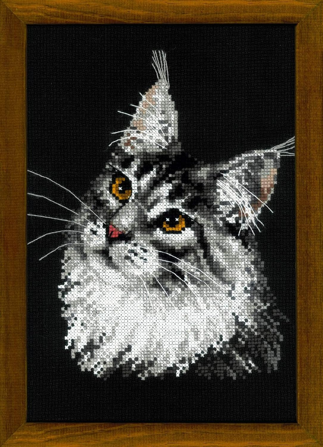 Riolis Maine Coon Cross Stitch Kit &ndash; 1599 Cotton Multi-Color, 21 X 30 X 0.1 Cm image number 3