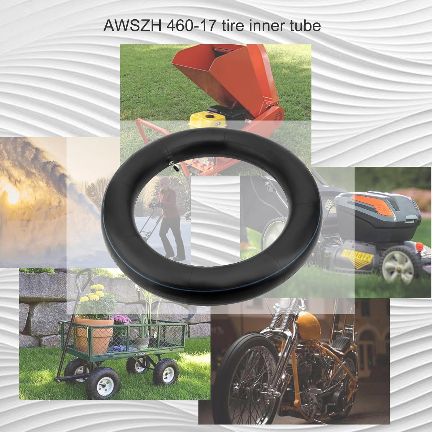 AWSZH 460-17 Tire Inner Tube 130/70-17 130/80-17 140/70-17 140/80-17 Heavy Duty Tube TR4 Straight Valve Stem Compatible with KLR250 1985-2005 KL250 1980-2001 XL350R 1984-1985 XT250 1980-1984 (1Pc) image number 4