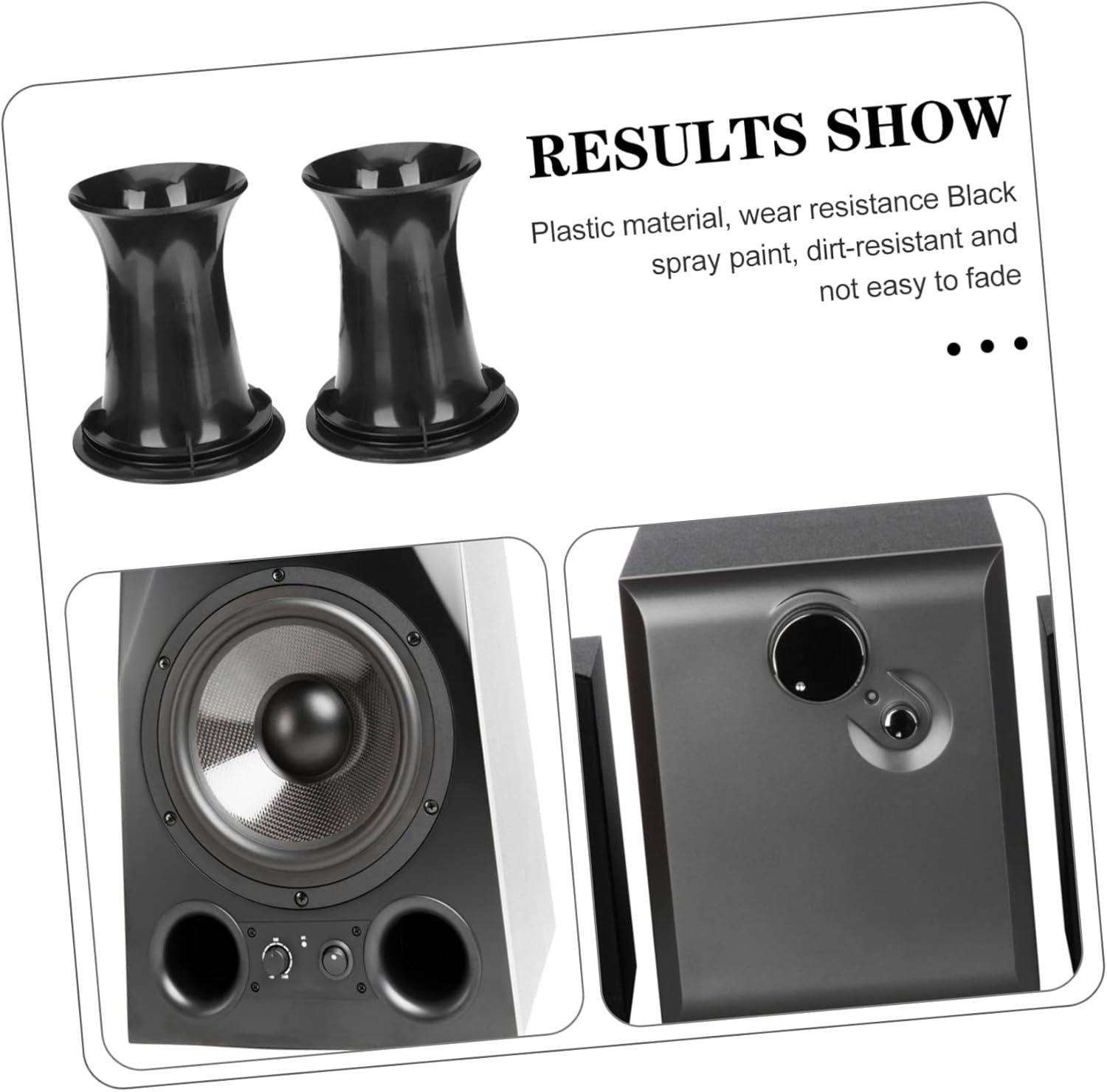 Yardenfun 8Pcs Speaker Voice Outlet Tube Home Car Speaker Port Tube and Practical image number 4