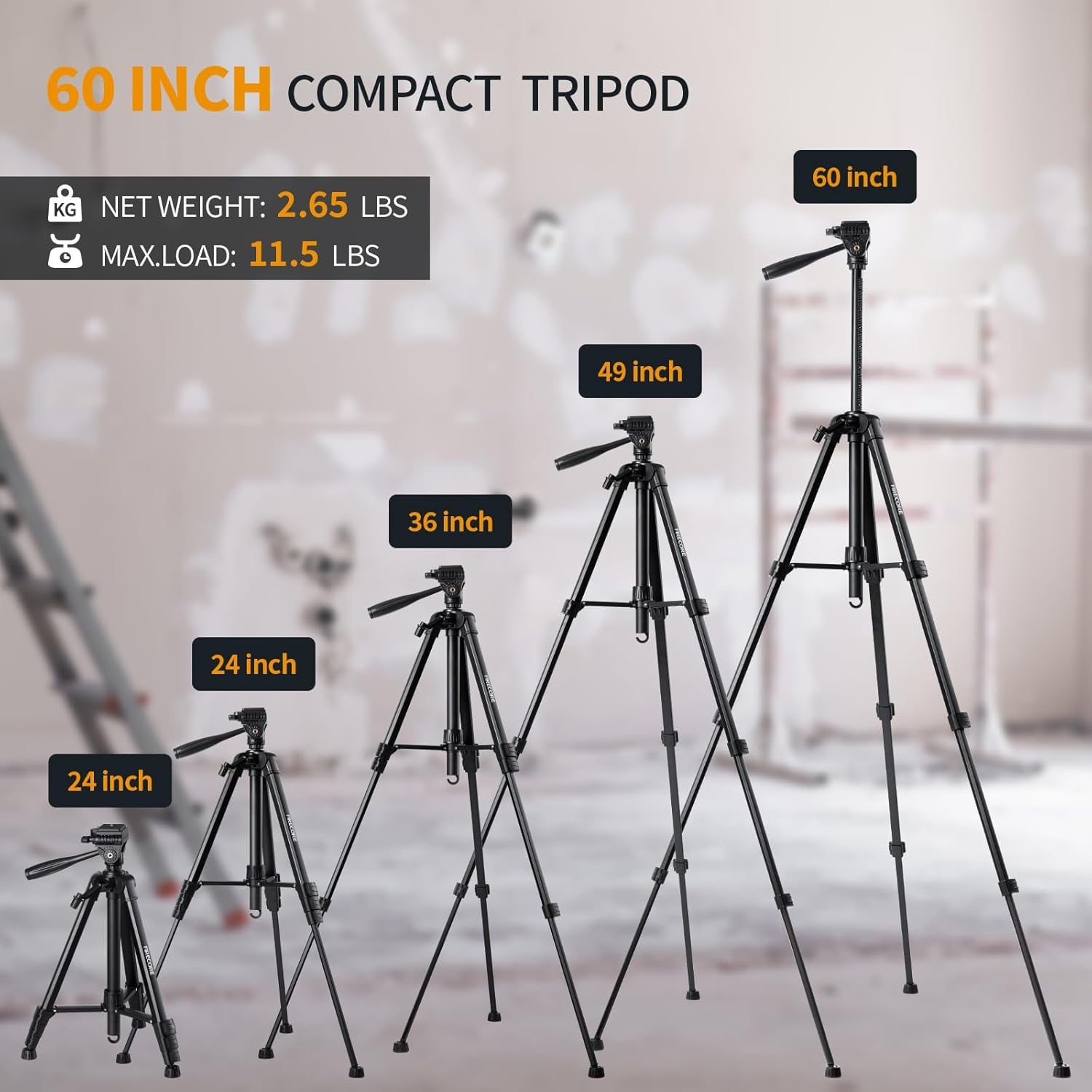 Firecore Laser Level with Tripod, 3 X 360&deg; Rechargeable Green Self Leveling Cross Line Laser with 60" Compact Tripod for Construction/Picture Hanging, 2 Li-Ion Batteries and Remote Control Included image number 3