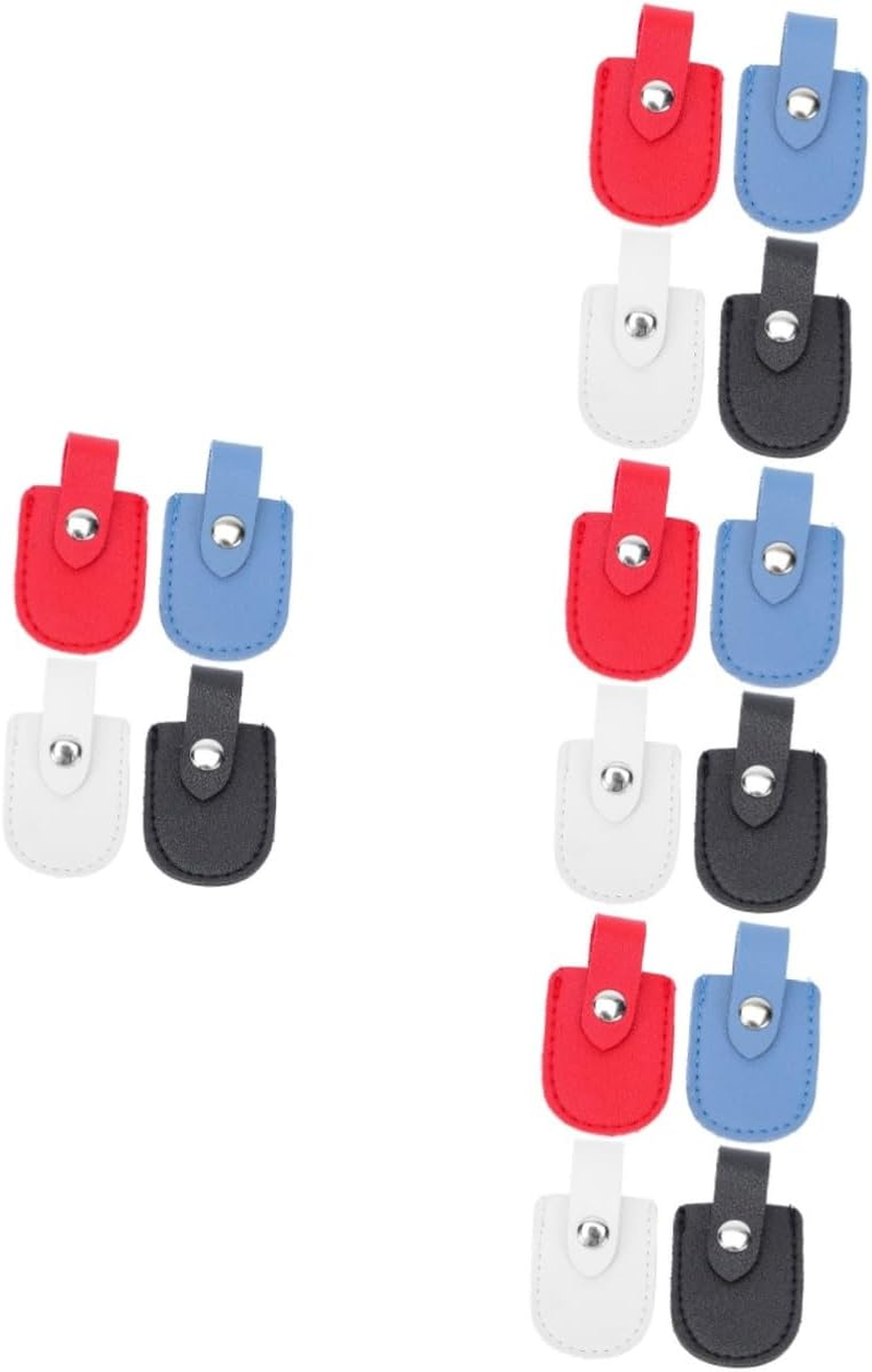 Ipetboom 16Pcs Cuticle Scissor Covers Pu Protective Sleeve for Nail Clippers Easy Storage Holder for Manicure Tools Lightweight and Chic Design for Travel and Home Use image number 4