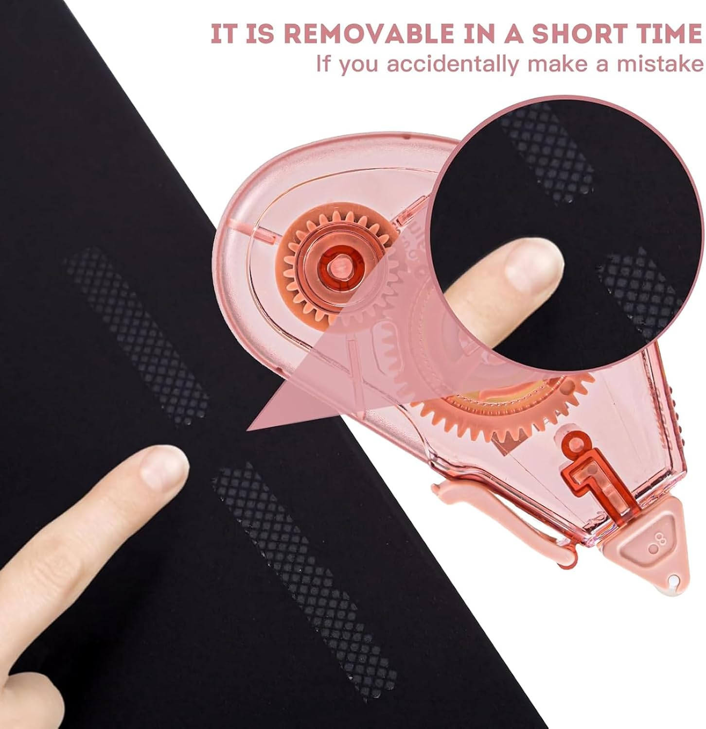 8 Pack Double Sided Tape Roller Glue Tape Roller Double-Sided Adhesive Tape Runner, for Crafting,Photo,Cards,Journal image number 6