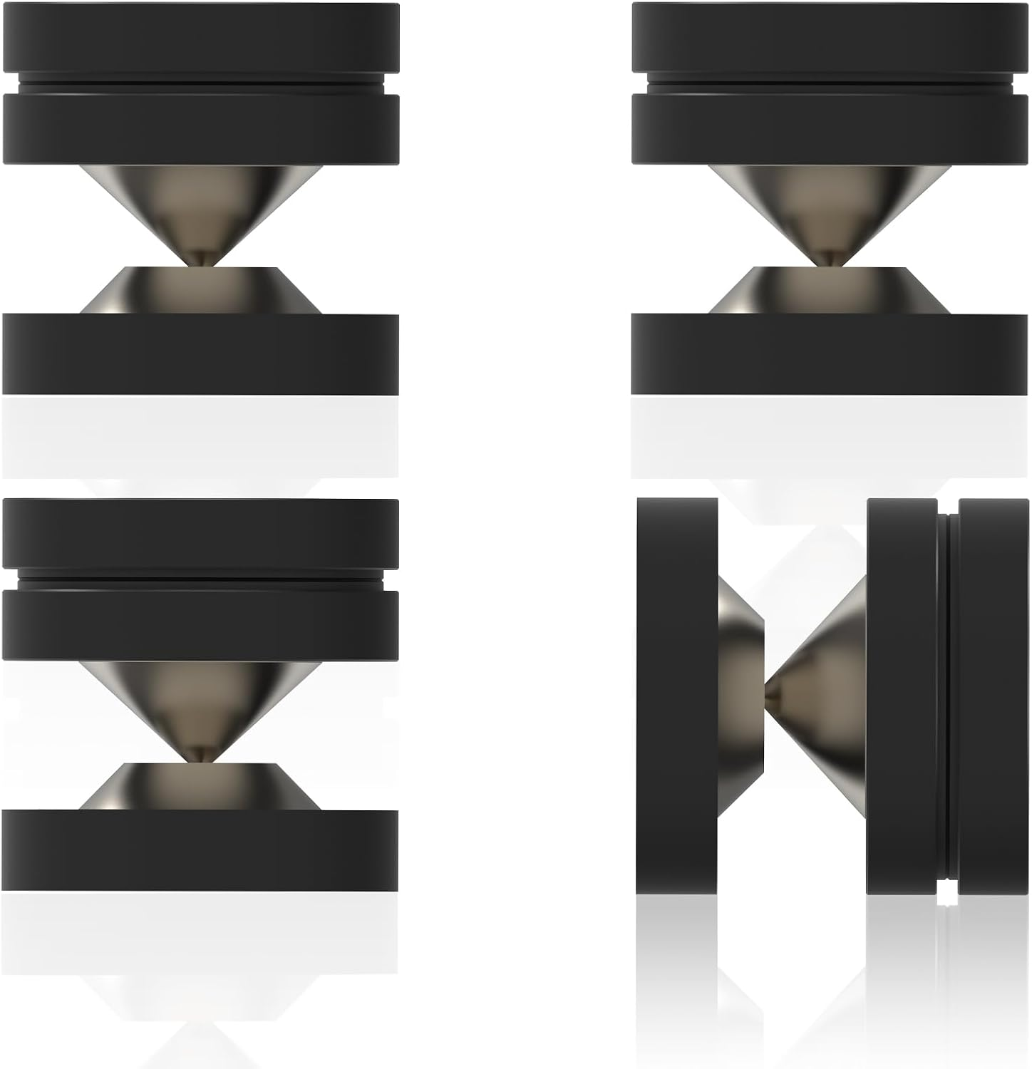 Monosaudio Hifi Speaker Isolation Feet 39X39Mm Speaker Spikes Pads Subwoofer Spikes Amplifier Feet for Audio,Speakers,Subwoofers, Home Theater,Turntable,Dac/Dvd Player(4 Sets, Black) image number 4