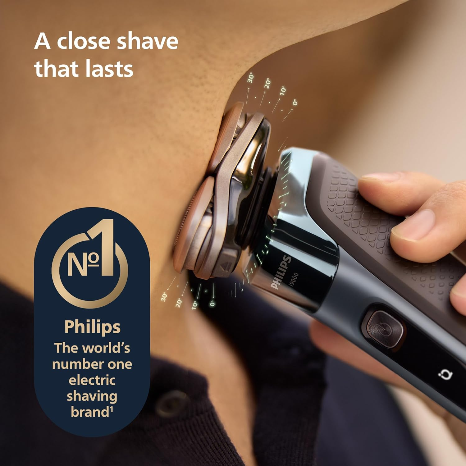 Philips Series I9000 Prestige Electric Shaver(Au Version) with Skiniq, Quick Clean Pod + Travel Case, Pop-Up Trimmer, 360&deg; Flexing Heads, Pressure Guard Sensor, Made in Netherlands, 5 Year Warranty, X9001/20 image number 1
