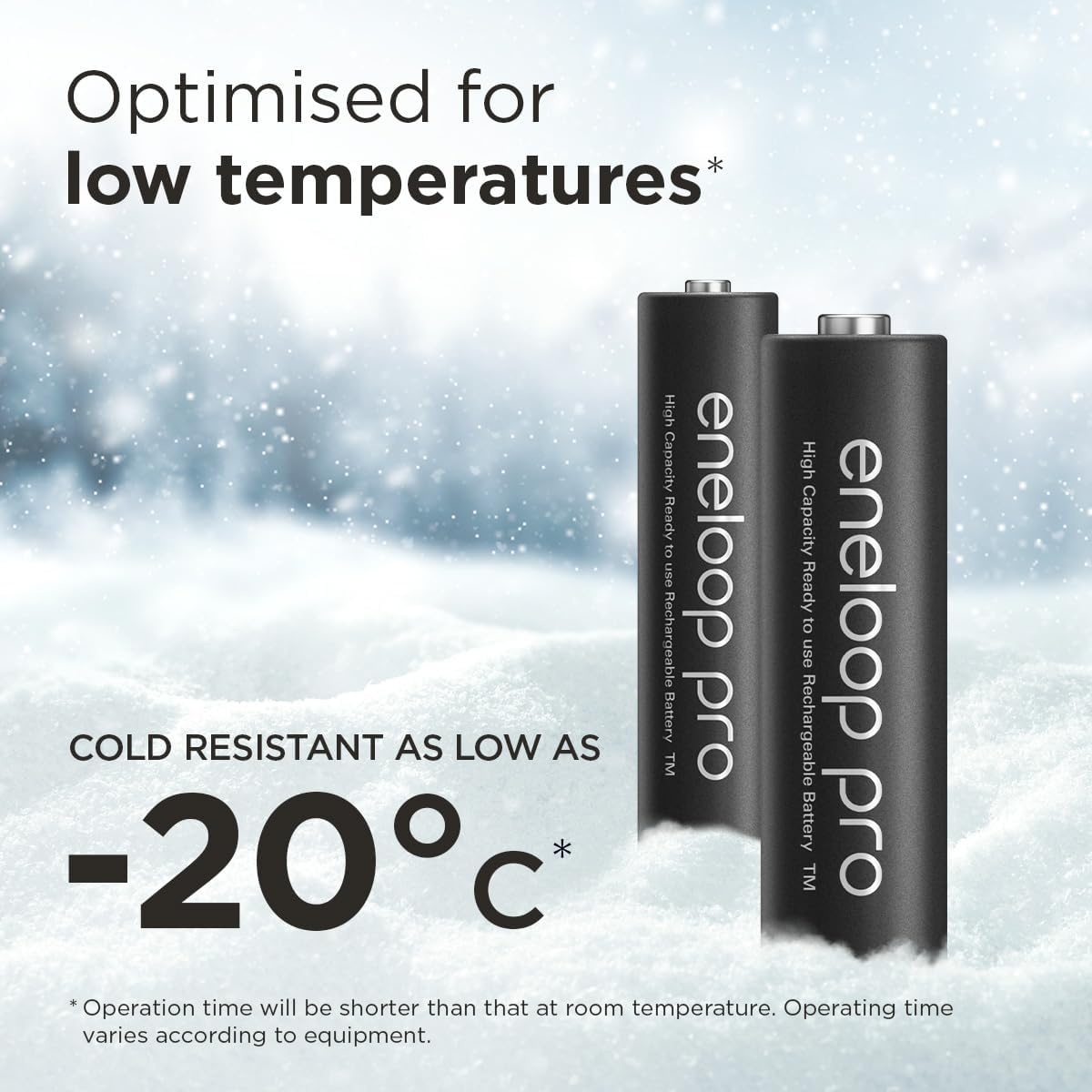 Panasonic ENELOOP PRO Rechargeable Ni-Mh Batteries 4X AA 1.2V 2500Mah image number 1