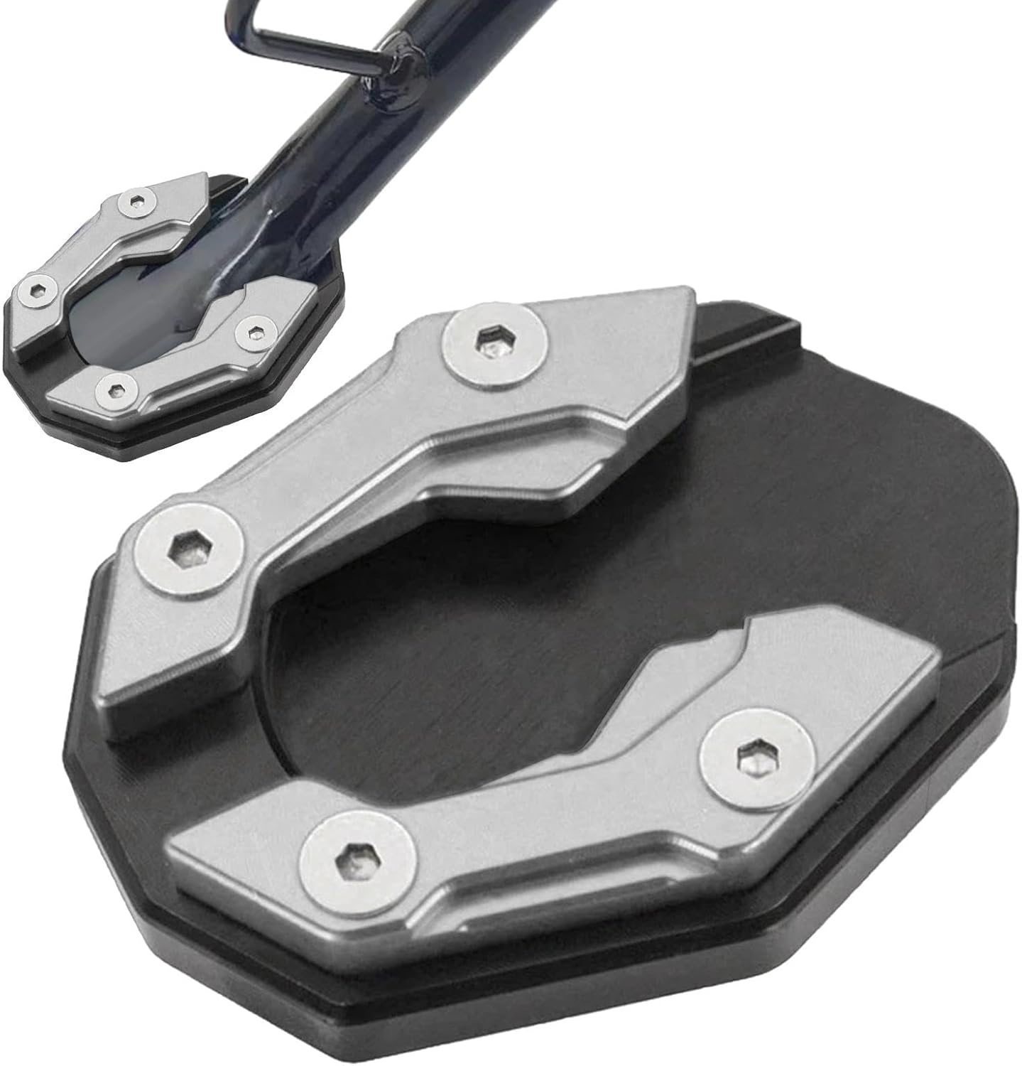 Motorcycle Pad - Foot Side Stand Extension Pad | Extension Pad, Motorcycle Extension Support Plate, Motorcycle Extension Pad for Touring