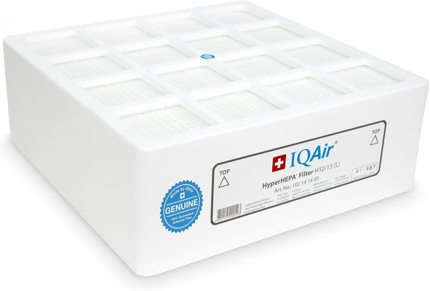 Iqair Genuine Hyperhepa Replacement Filter [Medical-Grade Air] Allergens, Pets, Asthma Triggers, Smoke, Pollen, Dust, Swiss Made image number 5