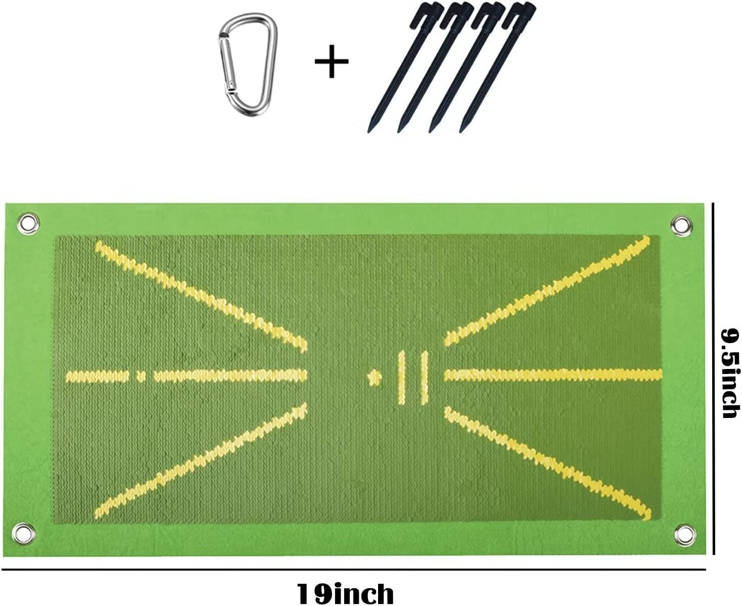 Golf Training Mat for Swing Detection Batting Premium Golf Impact Mat Path Feedback Golf Practice Mats Training Aid Equipment Advanced Golf Hitting Mat for Indoor/Outdoor Golf Training image number 1