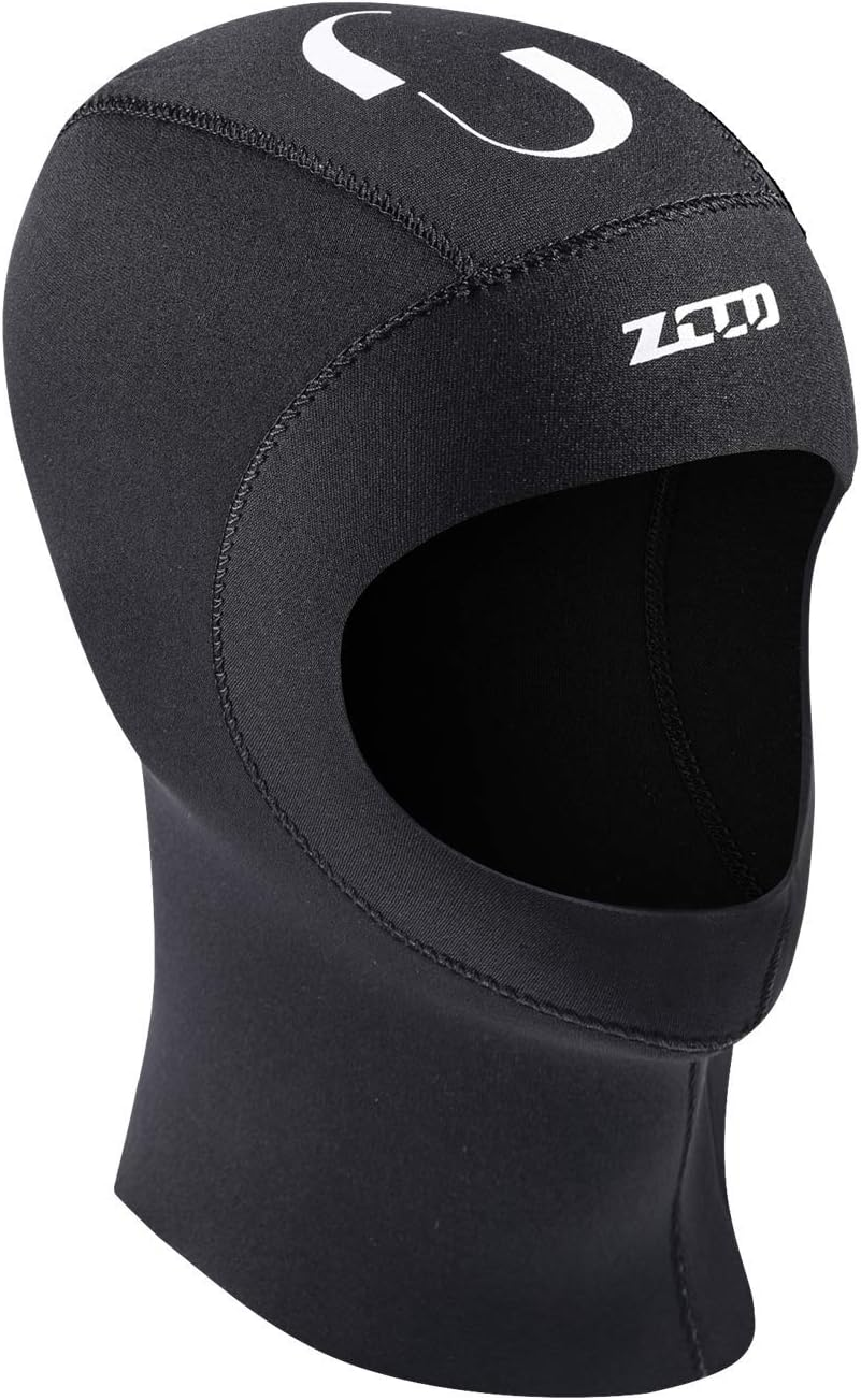 ZCCO Scuba Diving Hood 3Mm/5Mm Neoprene Wetsuit Hood Durable Stretchable Diving Cap, Surfing Thermal Hood for Snorkeling Kayaking Sailing Canoeing Water Sports &hellip;