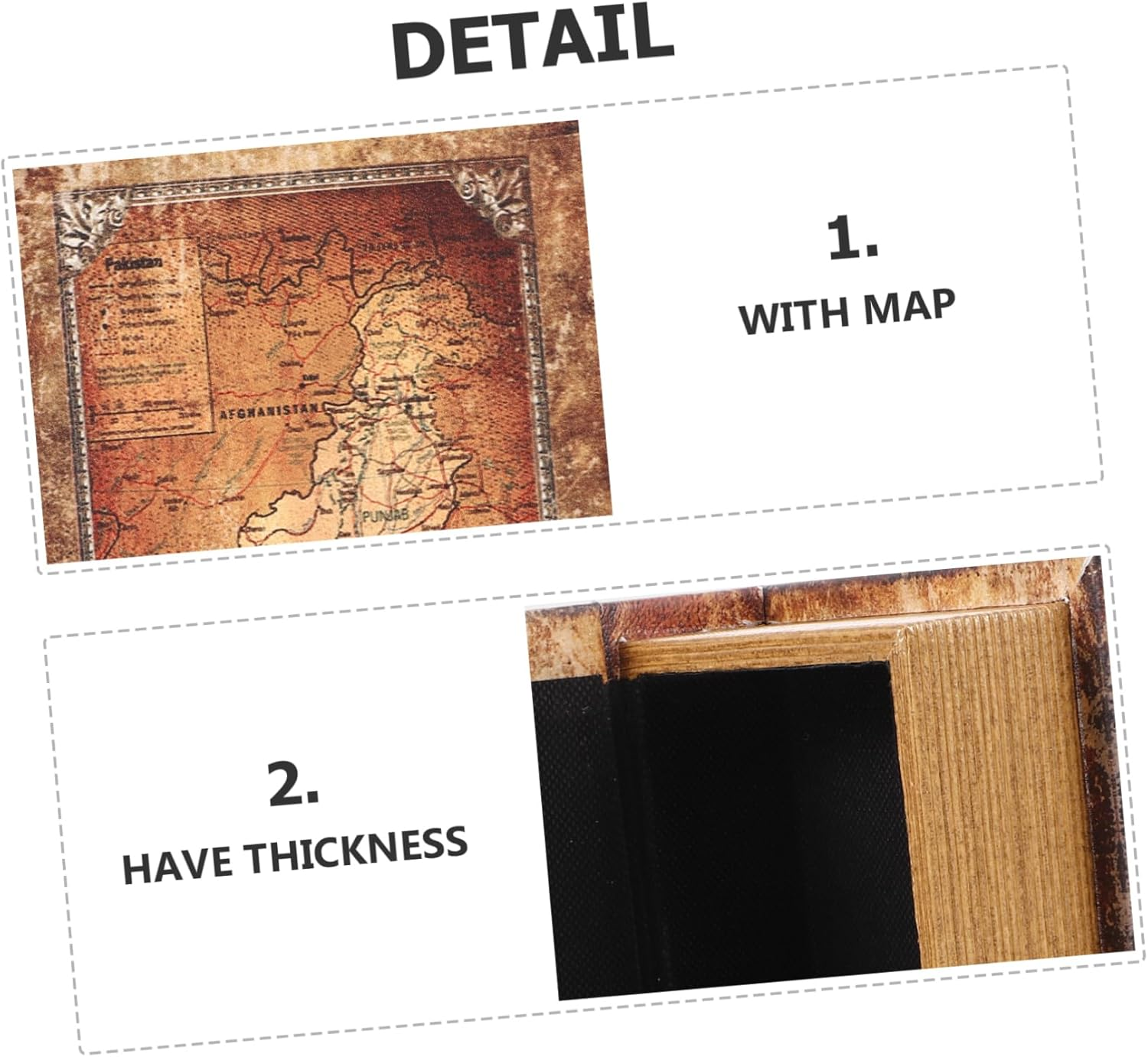 Garneck Vintage Book Shaped Storage Box Faux Book Box Jewelry Organizer for Home Office Shelf Display image number 2