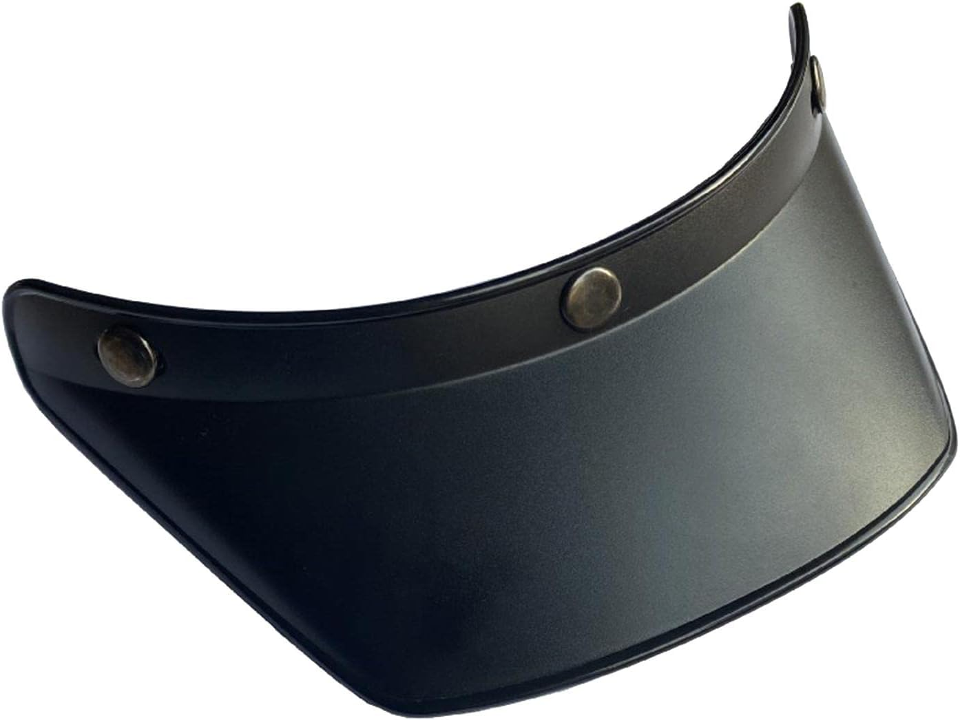 -Snap Motorcycle Helmet Visor Peak UV Open Half or Vintage,23X14.5X5.2Cm Black
