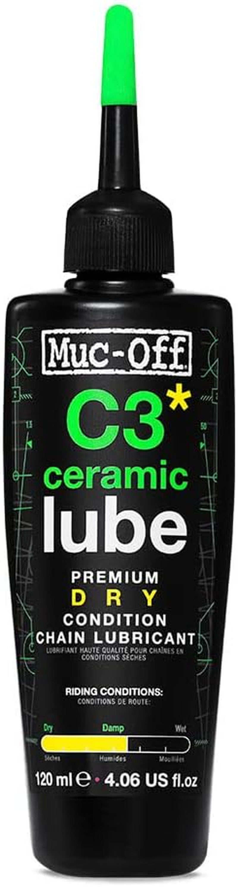 Muc-Off C3 Ceramic Dry Bike Chain Lube for Dry-Weather Conditions 120Ml image number 6