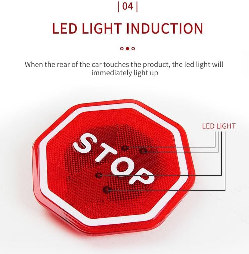 JCQMZB Smart LED Parking Stop Sign, Home Garage Indicator Light, Parking Assistant Flashing Signal Light TCTX001 image number 5