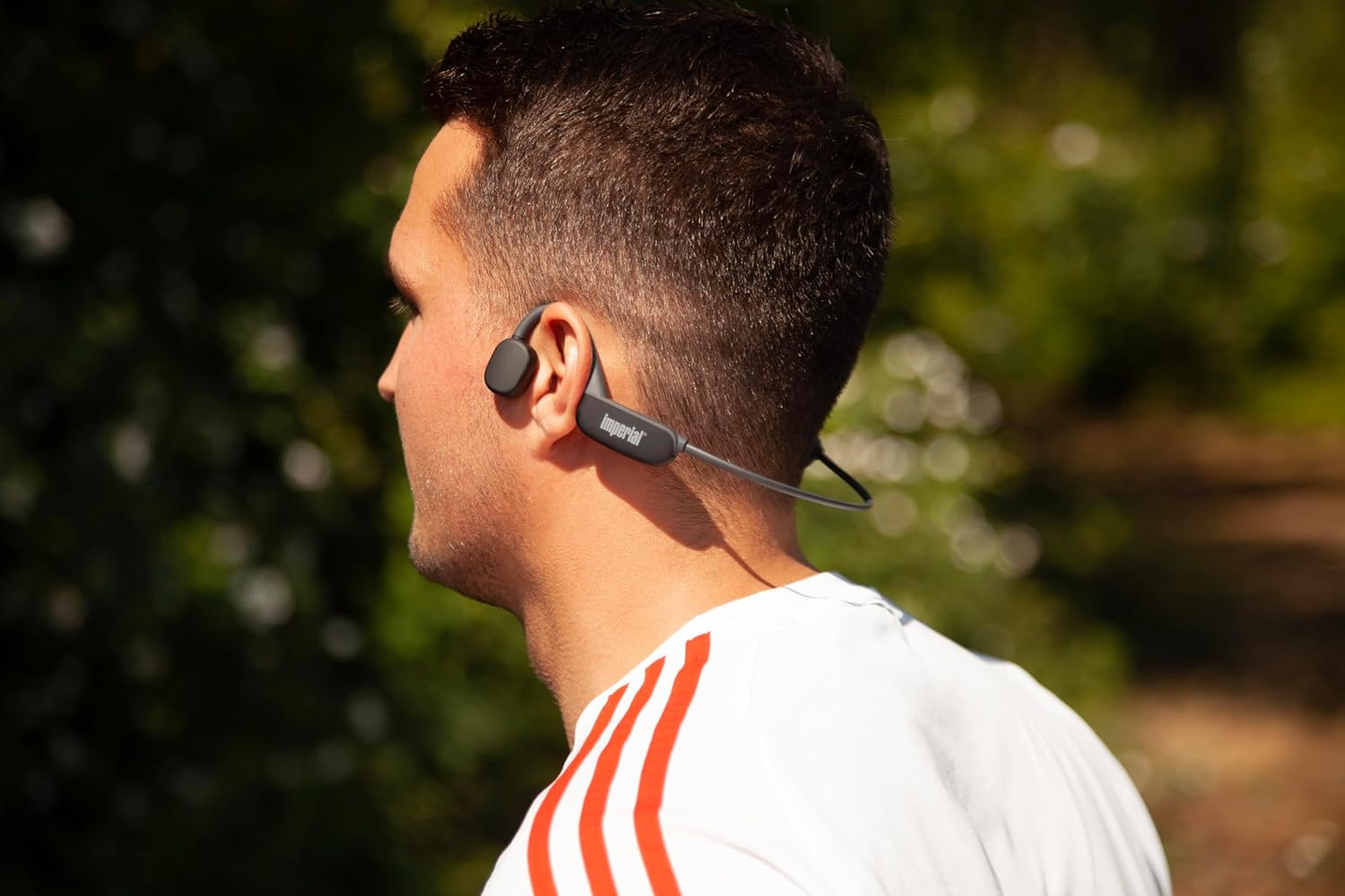 Imperial Blutc Active 2 Bone Sound Headphones (Bone Conduction, Bluetooth 5.3, 32GB Memory, 11 Hours Playtime, Sweat Resistant) - Black image number 1