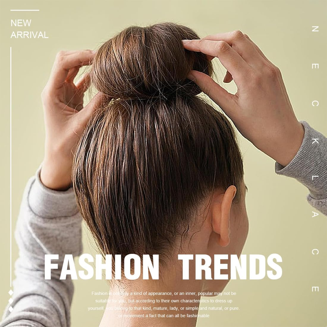 IBXWMNG Set of 6 Clip Twist Curler Sponges for Creating Buns, Donuts and Braids without Effort, Ideal for All Hair Types (3 Models) image number 5