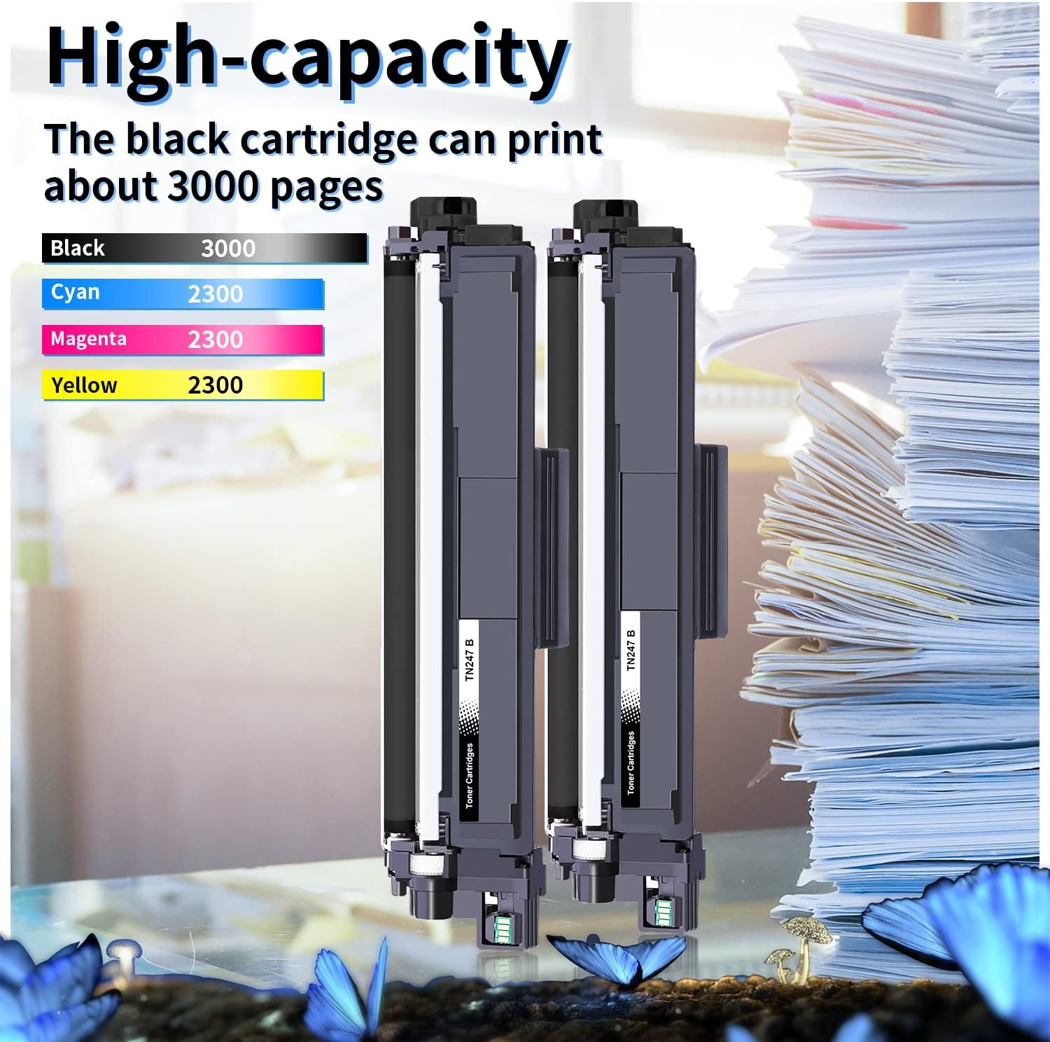LOSMANN 1 X Cyan Toner Compatible with Brother TN-247 TN-243 for Brother MFC-L3770CDW MFC-L3750CDW HL-L3230CDW HL-L3210CW MFC-L3710CW DCP-L3550CDW MFC-L3730CDN DCP-L3510CDW - L3277 0CDW DCP-L3517CDW image number 2