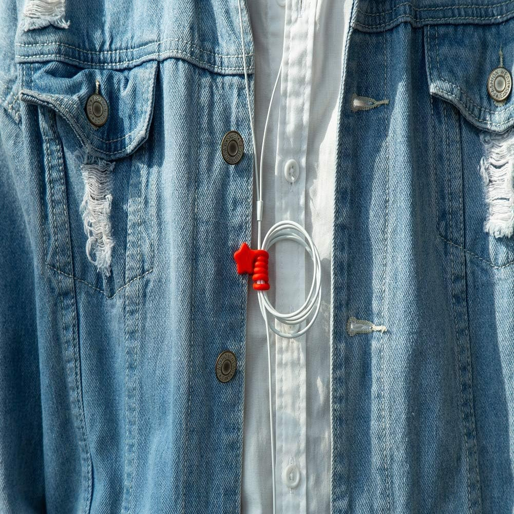 Fironst Strong Magnetic Twist Ties for Bundling and Organizing, Multi-Color Magnet Cord Winder for Cable Management, Hanging & Holding Stuff Silicone Cord Keeper（7 Colors-14Pack） image number 1