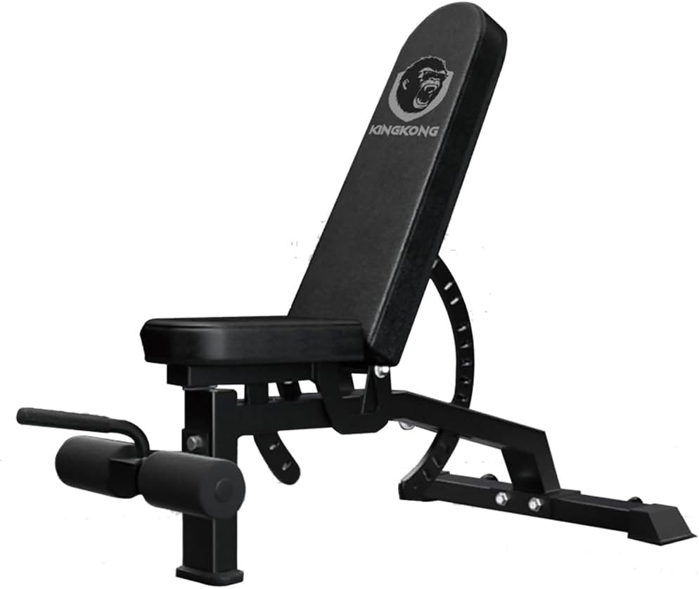 Kingkong Fitness Adjustable Heavy Duty Incline/Decline Workout Bench, Black image number 5