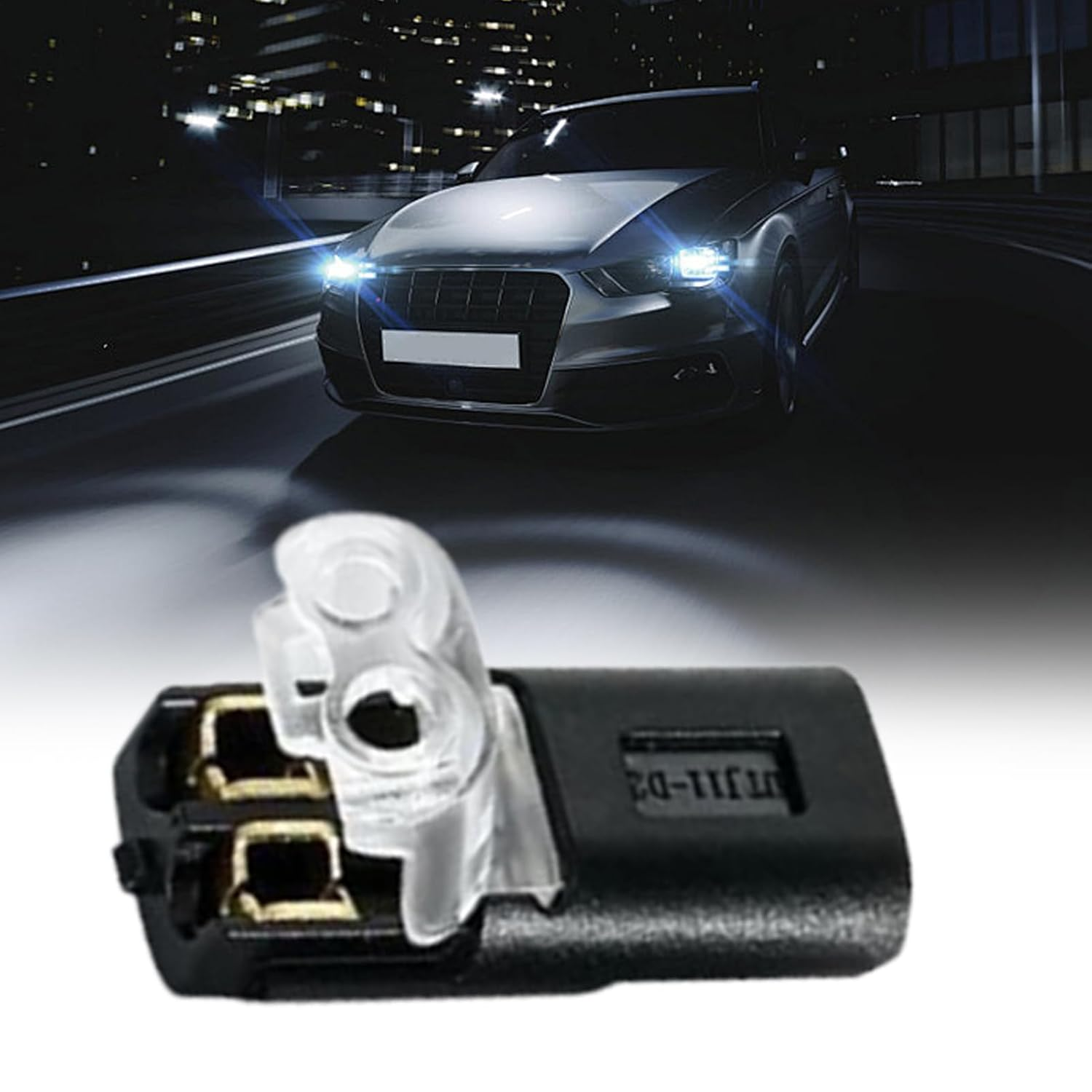 2 Pin Wire Connector, Solderless Adapter Terminal - Quick Lighting Connector for Automotive Fan Electrical Work Home Improvement Trailer Circuit Repair Construction Site Marine image number 2