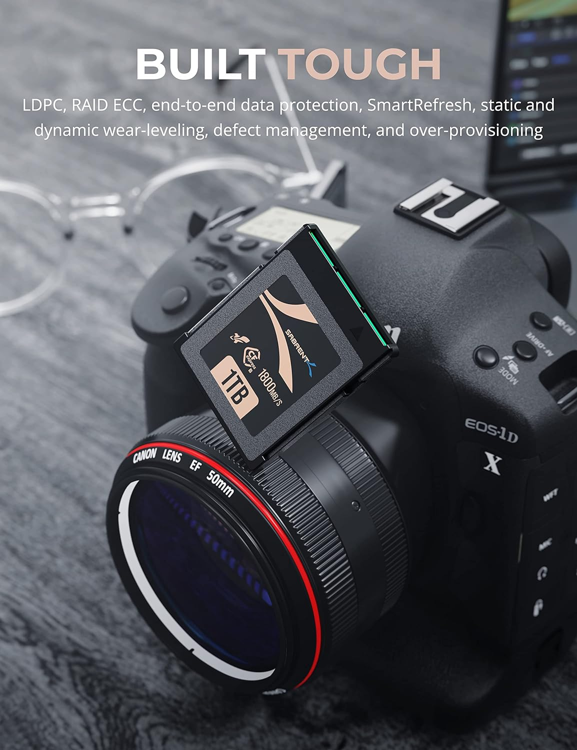 SABRENT Rocket CFX PRO 1TB Cfexpress Type B Memory Card R1800Mb/S W1700Mb/S (CF-XXIT-1TB)