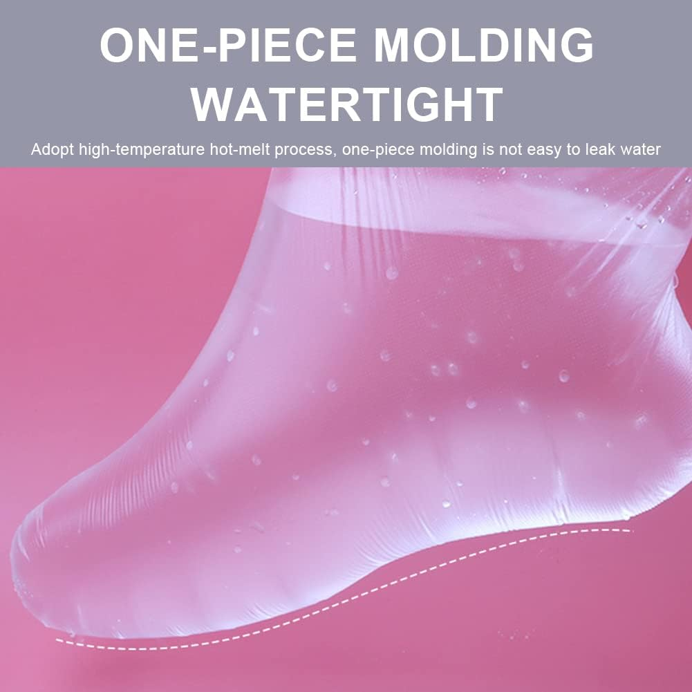 Disposable Foot Covers, Foot Covers, Plastic Socks, Plastic Disposable Boots, for Treating Feet with Warm Wax (Pack of 100) image number 6
