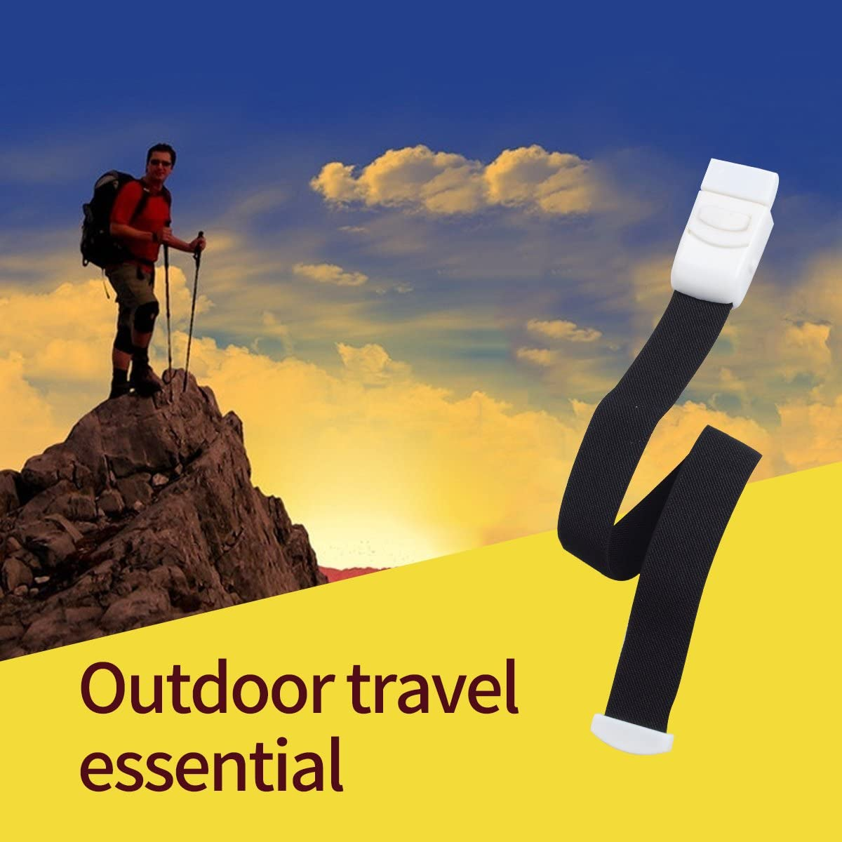 Ewinever 6-Pack Tourniquet Elastic First Aid Quick Release Medical Sport Emergency Buckle Band image number 1