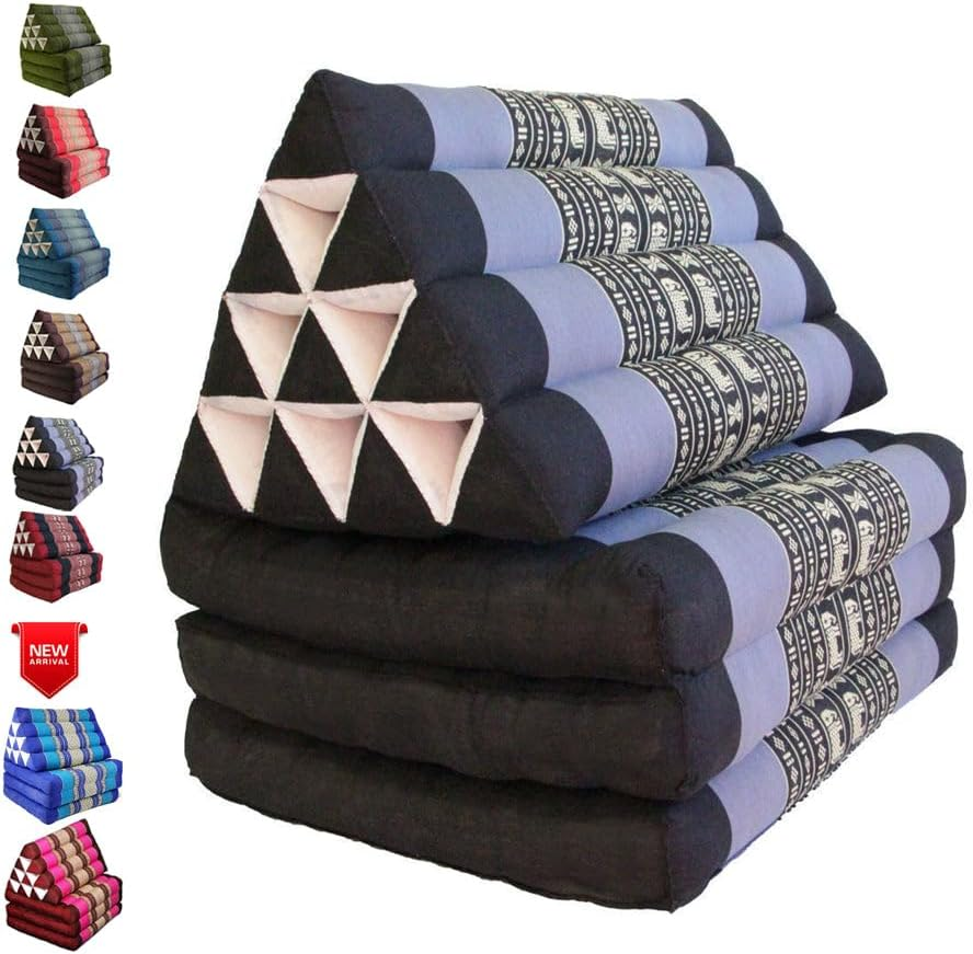Mango Trees Thai Large Triangle Pillow 3 Fold Outdoor Mattress Cushion Best Gift 3FOLDS Day Bed image number 2