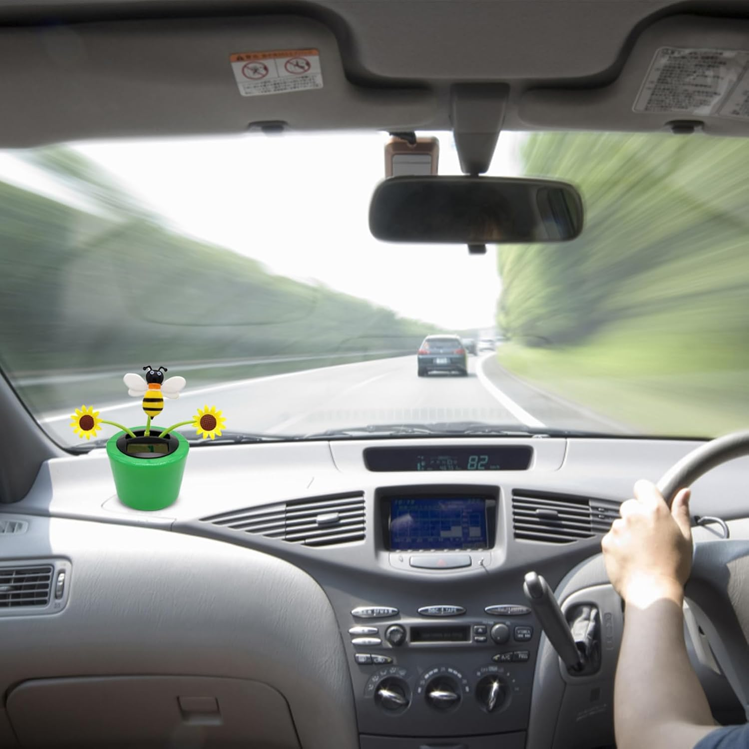 Shaking Head Car Ornaments - Solar Toy Sunflower, Happy Dancing Sunflower Toy | Solar-Powered Flower Ornament, Solar Energy Dancing Flower, Car Dashboard Decoration, Perfect for Home, Bedroom Decor image number 5