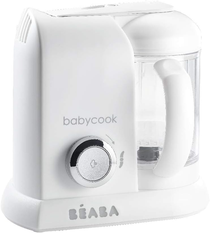 BEABA - Babycook Solo - Baby Food Maker - 4 in 1 : Baby Food Processor, Blender and Cooker - Soft Steamer Cooking - Quick - Food Diversification for Your Baby - Dark Grey