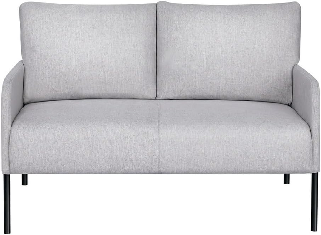 Artiss Armchair, Grey Recliner Lounge Dining Chairs 2-Seater Sofa Nursing Occasional Reading Seating Armchairs Home Living Room Bedroom Furniture, Upholstered with Linen Fabric image number 3