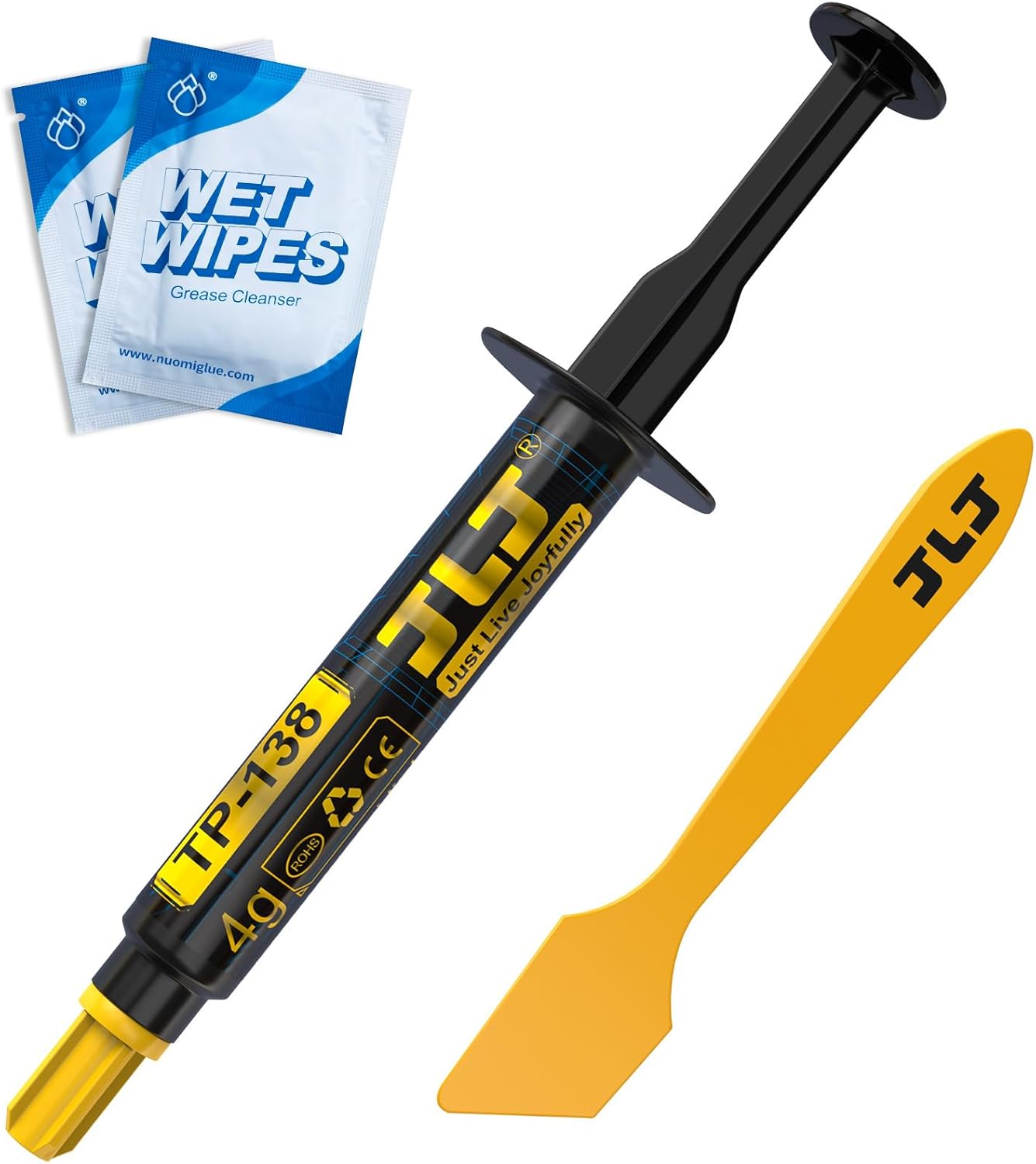 JLJ Thermal Paste CPU Compound Paste Heatsink for Ic/Processor/Cpu/All Coolers, Carbon Based High Performance, Thermal Interface Material (4G) image number 6