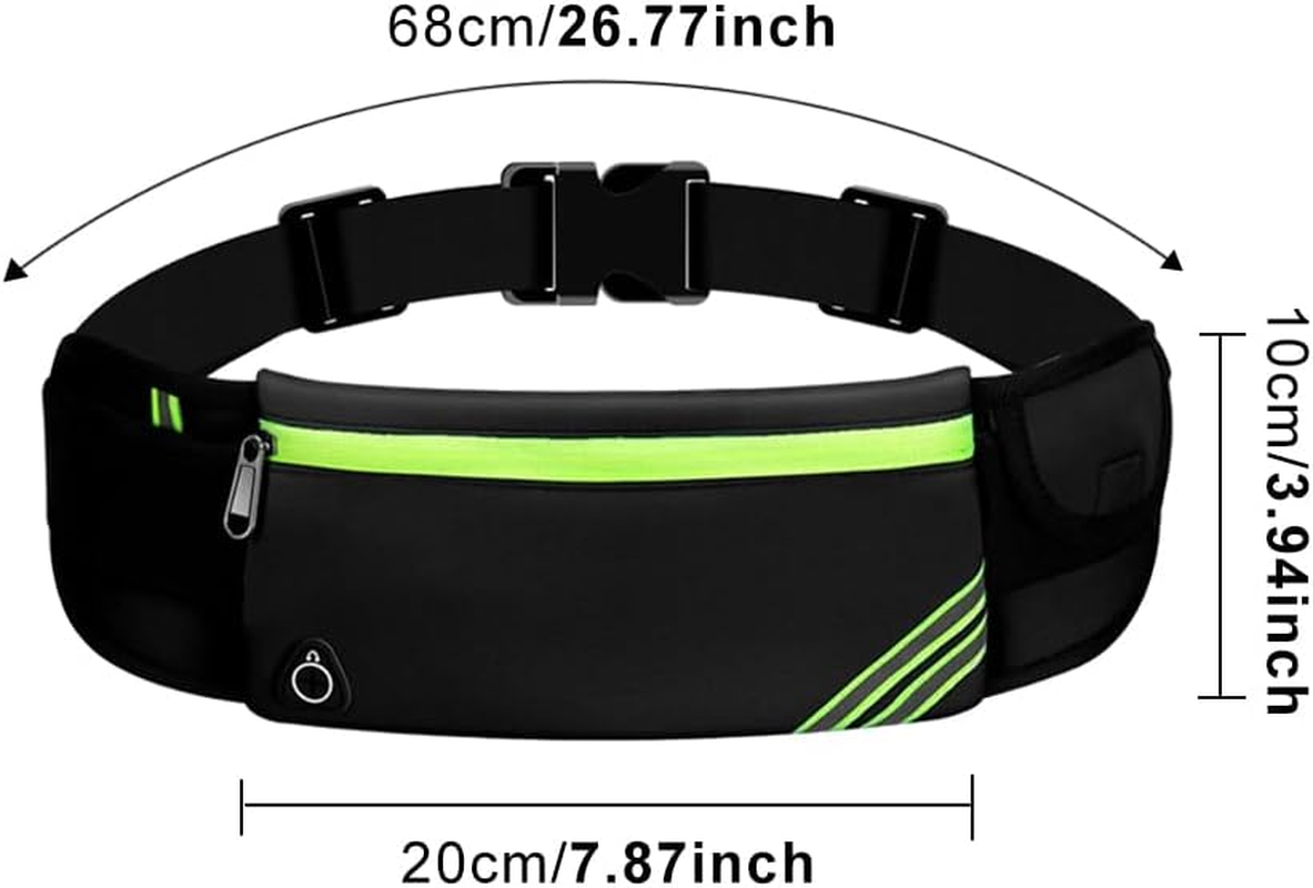 Running Pouch Belt, Waist Pack Bag, Waterproof Running Bag for Workout Jogging, Money Belt Gear Accessories image number 5