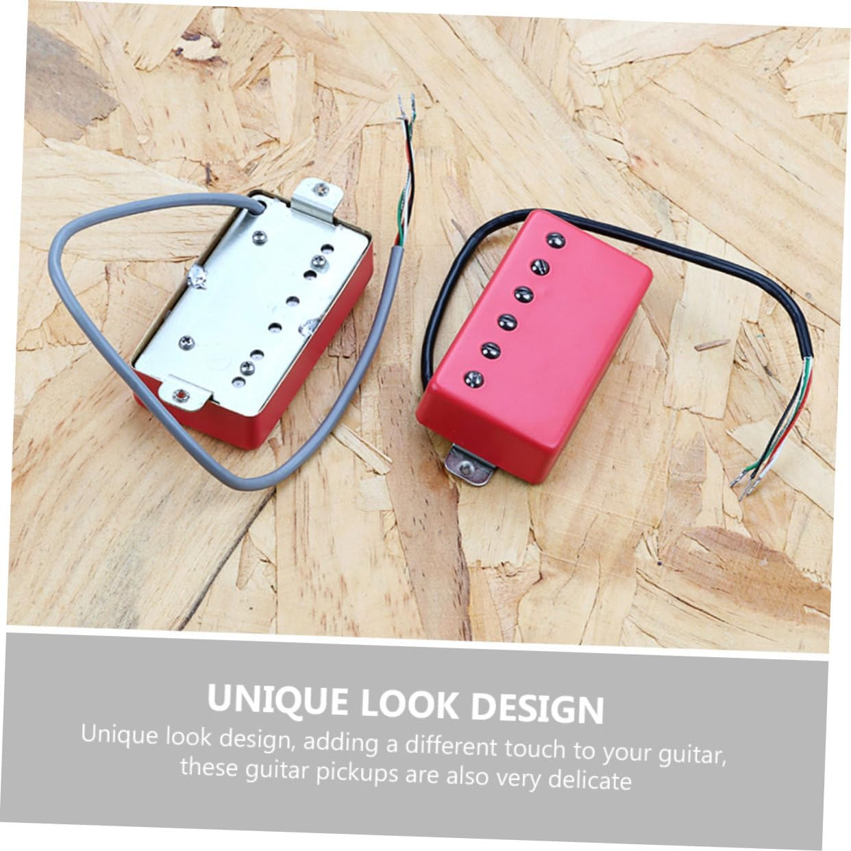 2Pcs Matte Guitar Dual Pickups Acoustic Guitar Pickups Unique Design for Replacement Compatible