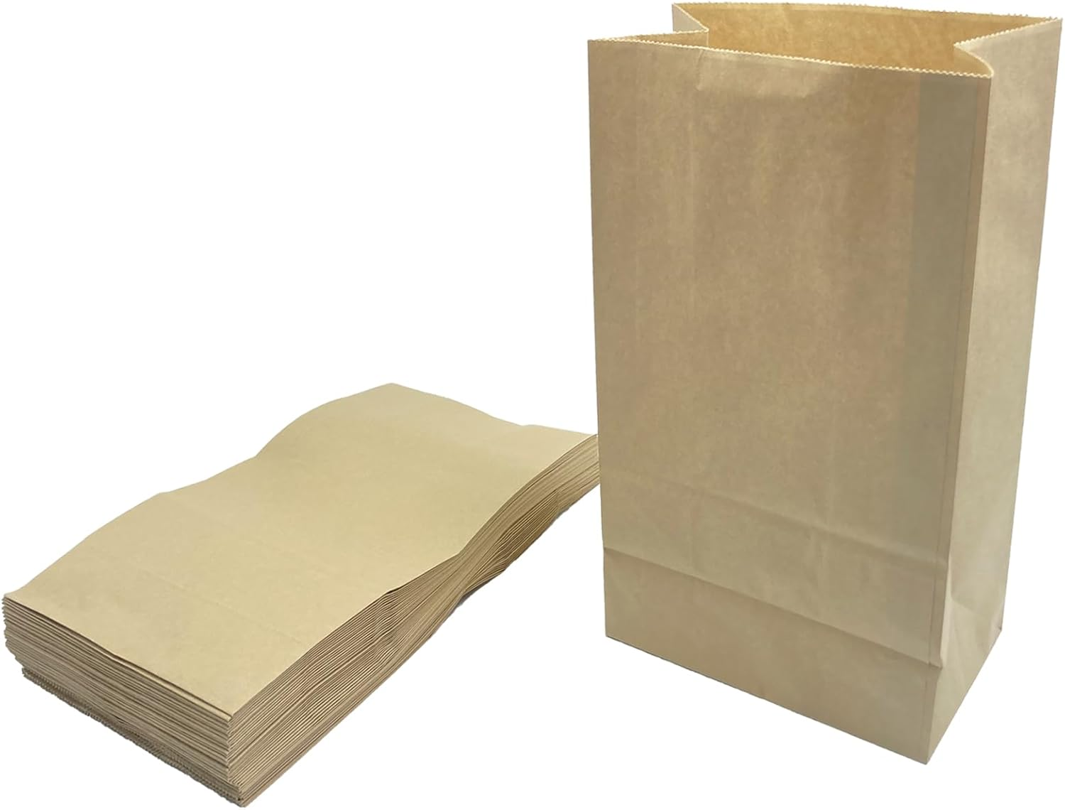 Kitchen Food Waste Bags, 50PCS Compostable Paper Garbage Bag, Recycling Paper Trash Bag for Dry Rubbish, Plastic Free