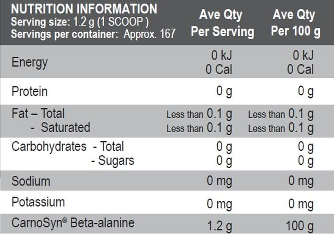 International Protein Flavour Beta Alanine Carnosyn 200 G image number 2