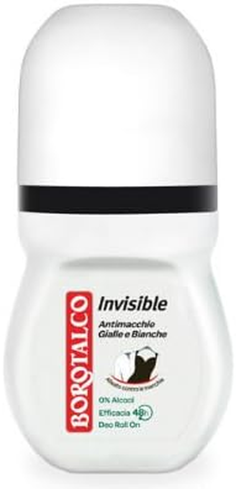 Borotalco:"Invisible" Anti-Stain Deodorant * 1.69 Fluid Ounces (50Ml) Deo Roll on (Pack of 3) * [ Italian Import ]