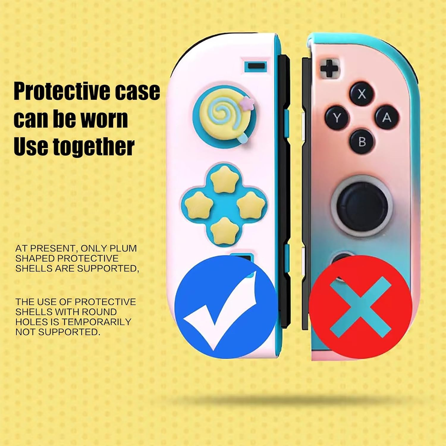 Kirby Thumb Grips for Nintendo Switch, Cute Switch OLED Button Caps Set image number 5