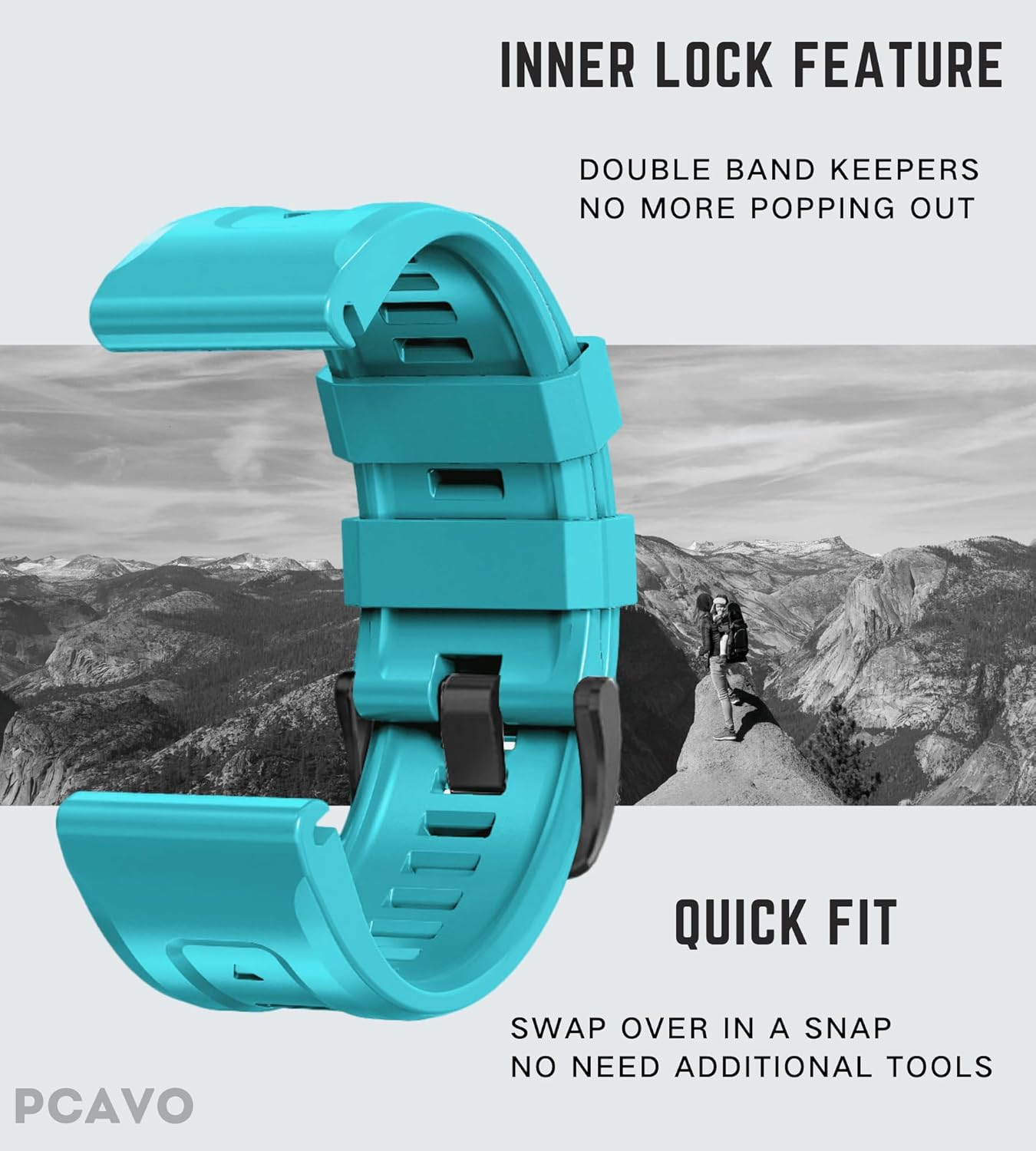 Quickfit 22Mm Watch Band for Garmin Fenix 5/6/7 Forerunner 935 745 965 955, Soft Silicone Replacement Sport Strap for Garmin Descent G1 Quatix 5/6/7 47Mm