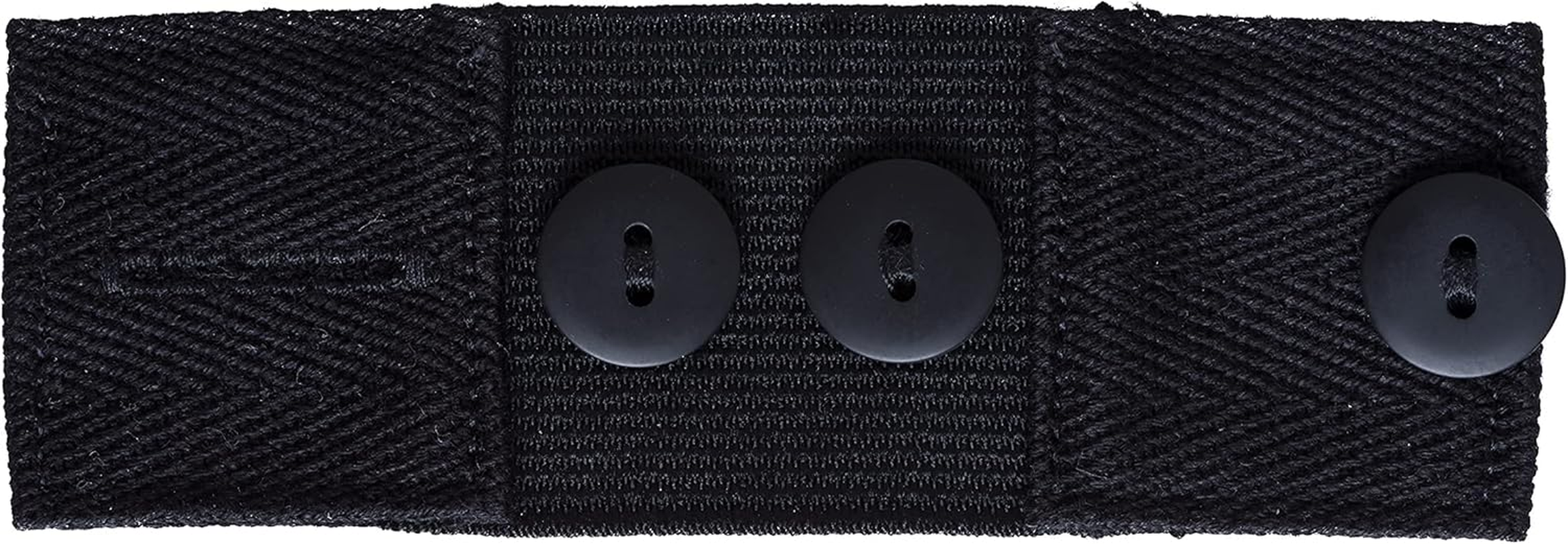 Maternity Pant Extenders for Women - 2-Pack Soft Pant Button Extender Set - Pregnancy Waistband Extender in 2 Styles - Comfortable, Easy to Use - Adjustable Jean Button Waist Band Expander &ndash; Black image number 3