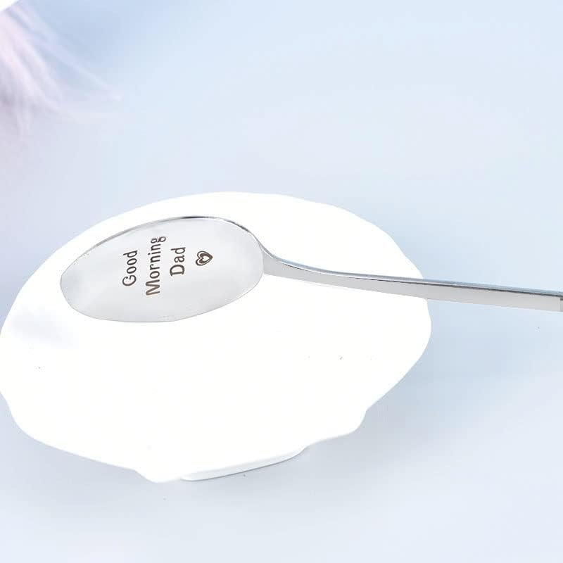 Dad Father Gifts from Daughter Son - Dad Coffee Spoon Gift from Kids Tea Spoons for Best Dad Fathers Day Birthday Gifts for Daddy Christmas Presents for Dad Father Coffeespoons image number 1
